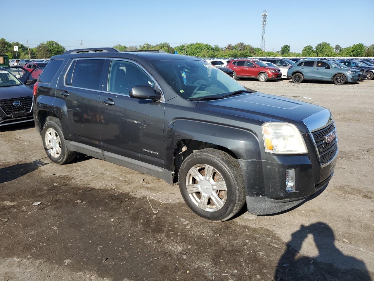 2014 Gmc Terrain Sle Charcoal vin: 2GKFLWEK7E6259960 Damage: Right Front Fender, Dent(S) W/ Paint Dmg, 4 To 5 Inches