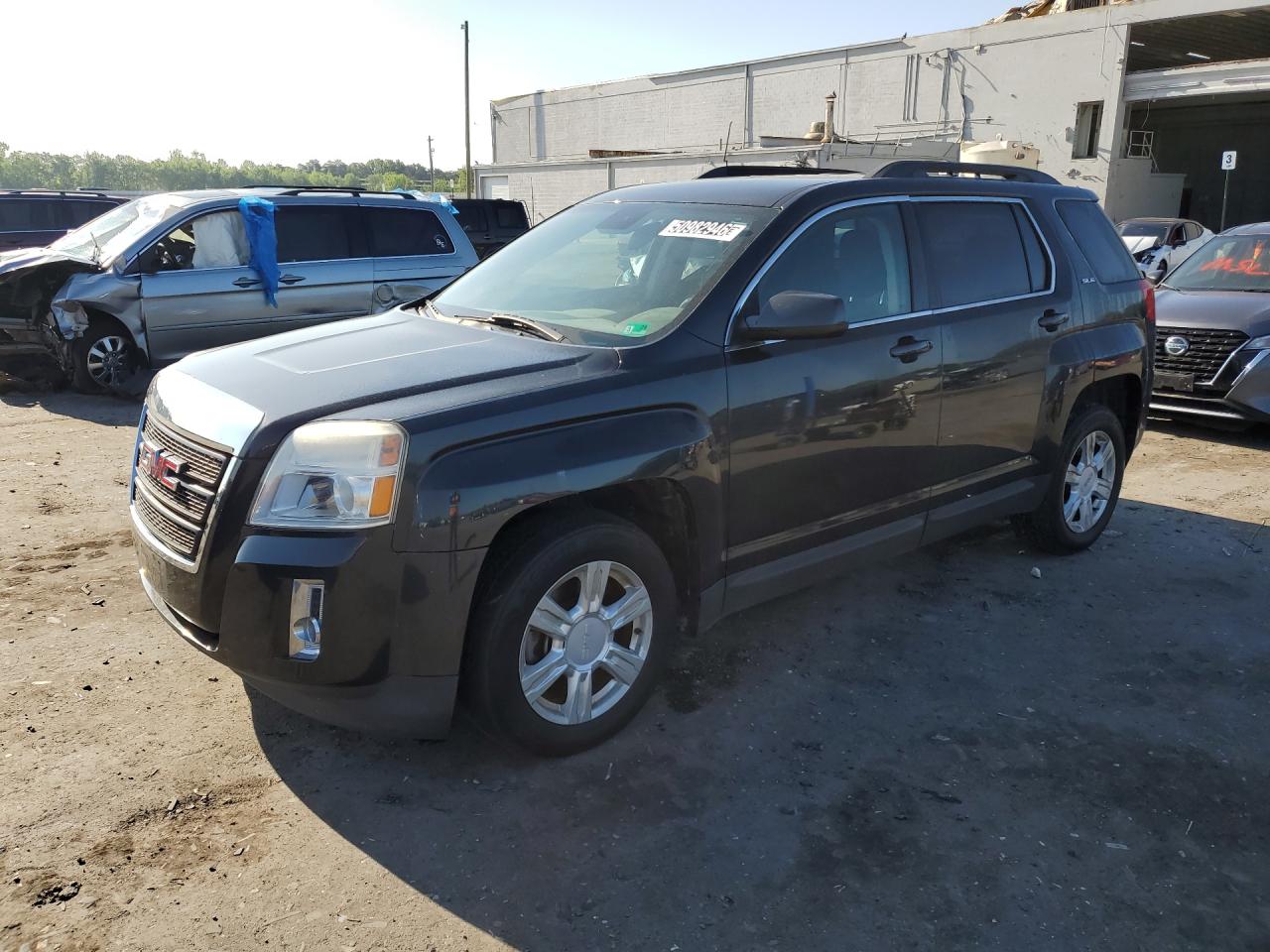 2014 Gmc Terrain Sle Charcoal vin: 2GKFLWEK7E6259960 Damage: Left Front Tire, Worn, Replacement Required