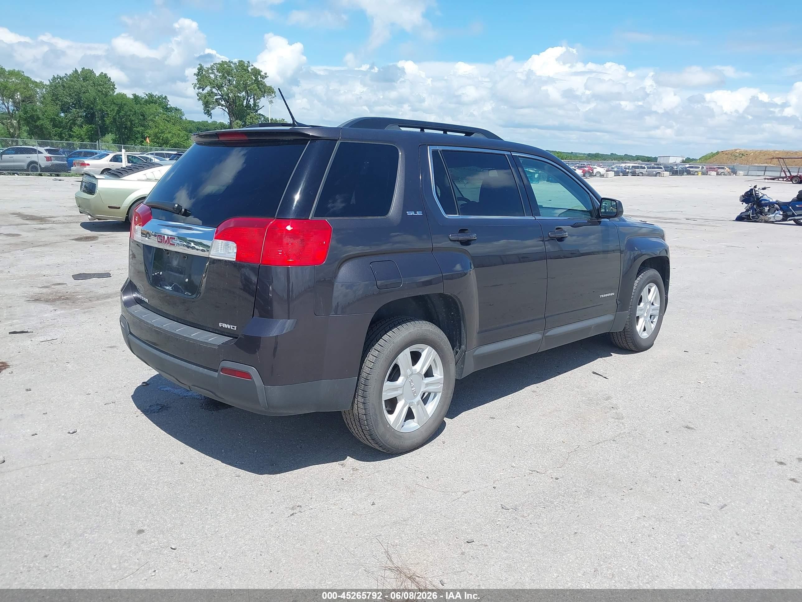 2014 Gmc Terrain Sle-2 Gray vin: 2GKFLWEK7E6299598