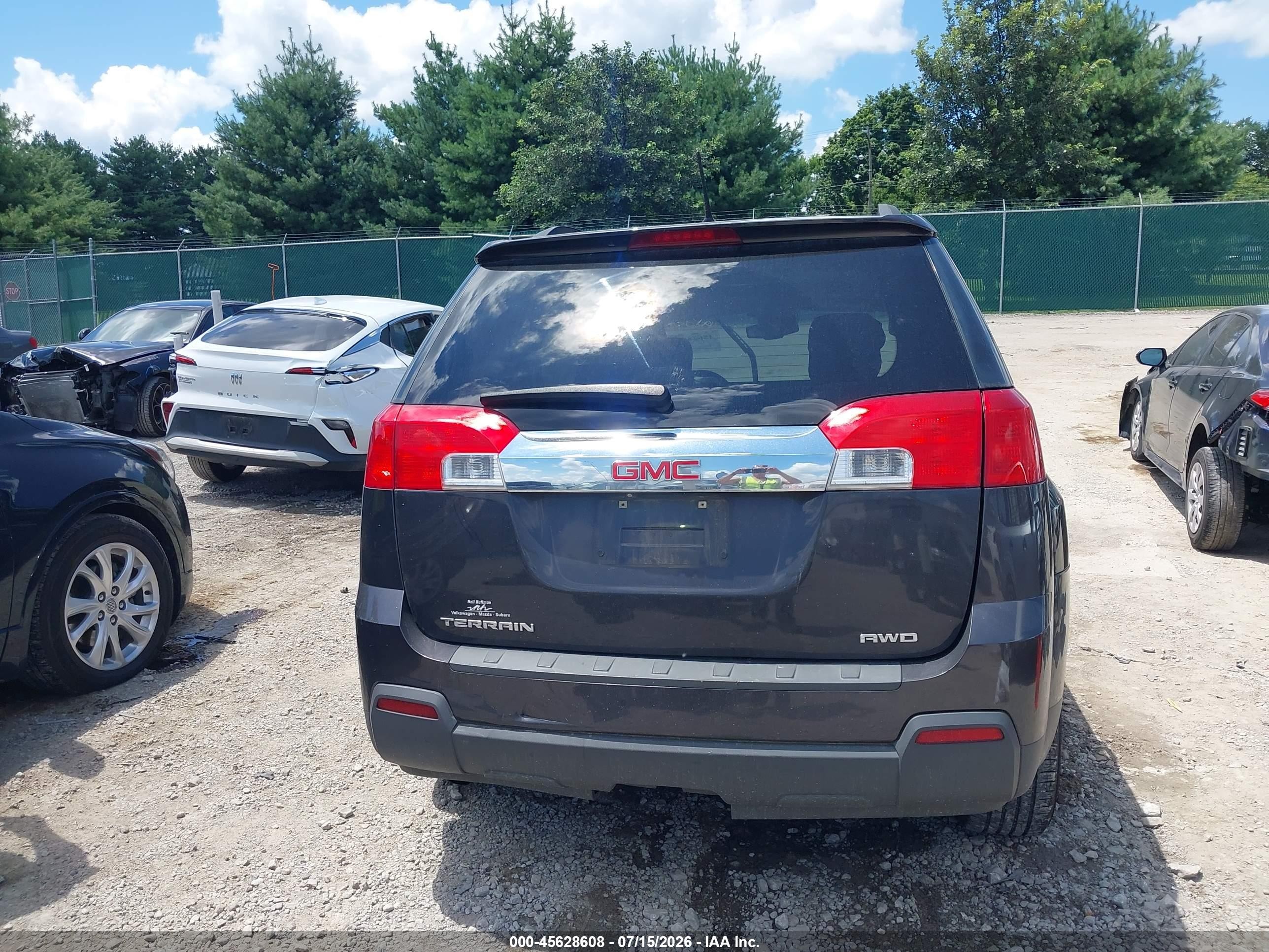 2014 Gmc Terrain Sle-2 Black vin: 2GKFLWEK8E6109193