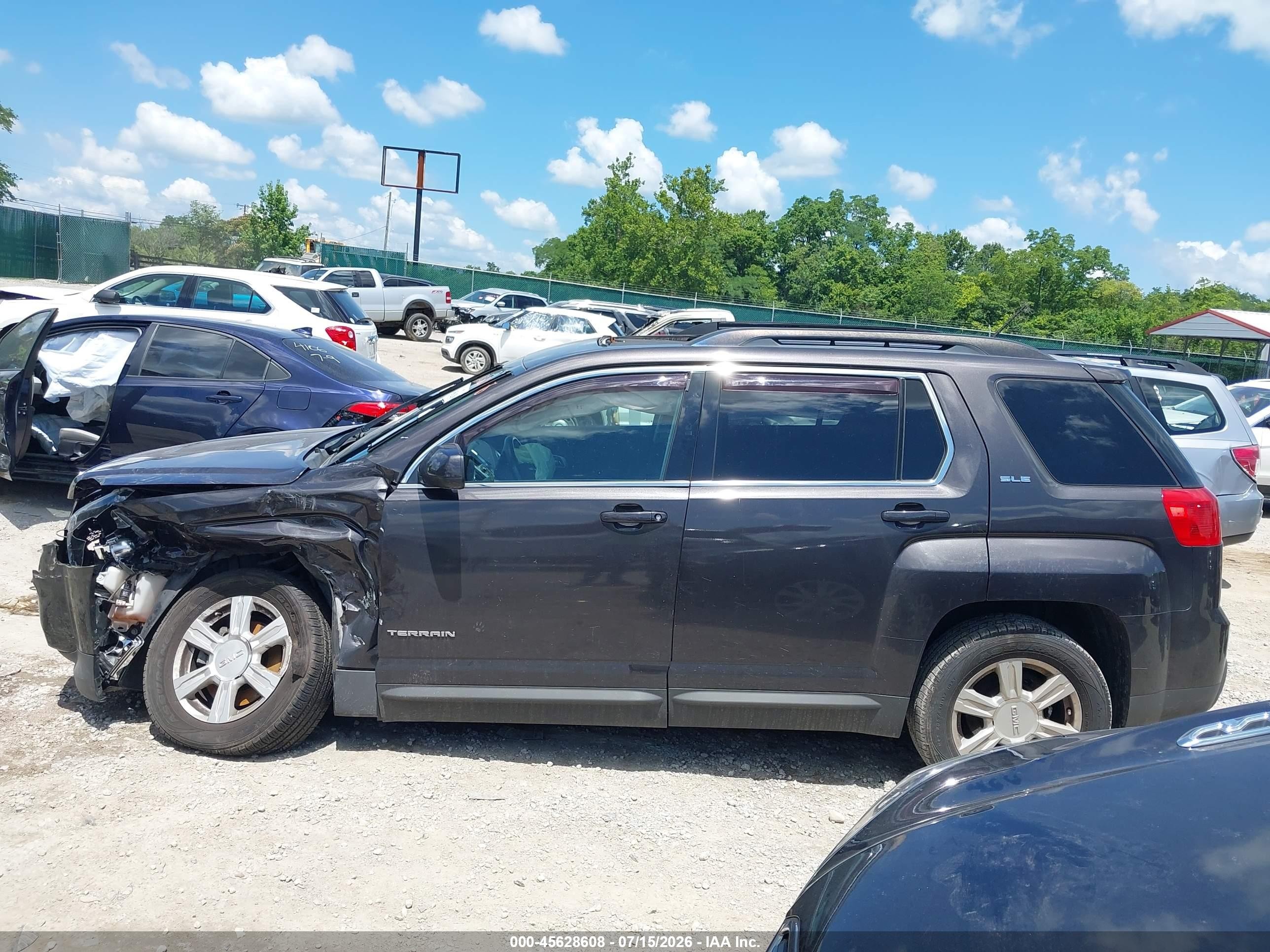 2014 Gmc Terrain Sle-2 Black vin: 2GKFLWEK8E6109193