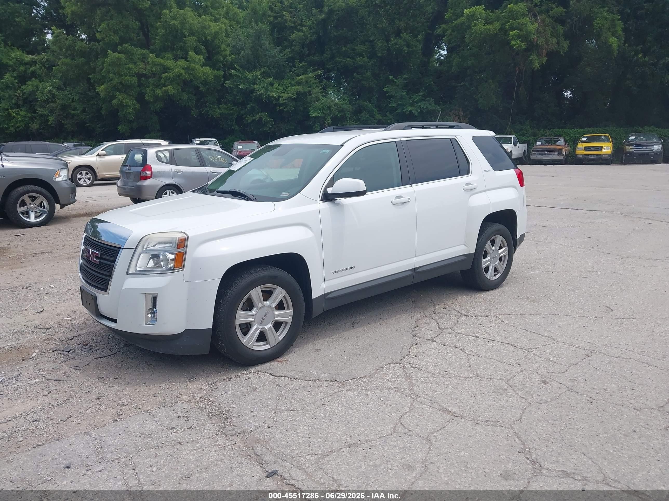 2014 Gmc Terrain Sle-2 White vin: 2GKFLWEK8E6306039