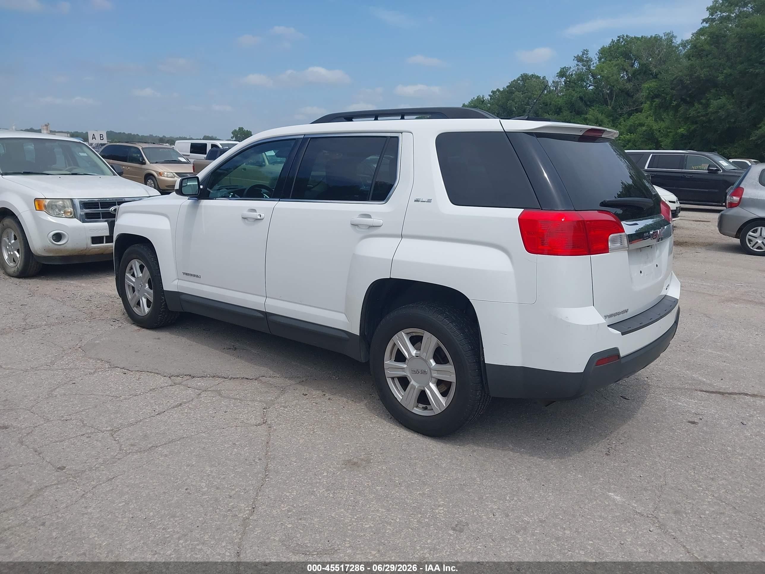 2014 Gmc Terrain Sle-2 White vin: 2GKFLWEK8E6306039