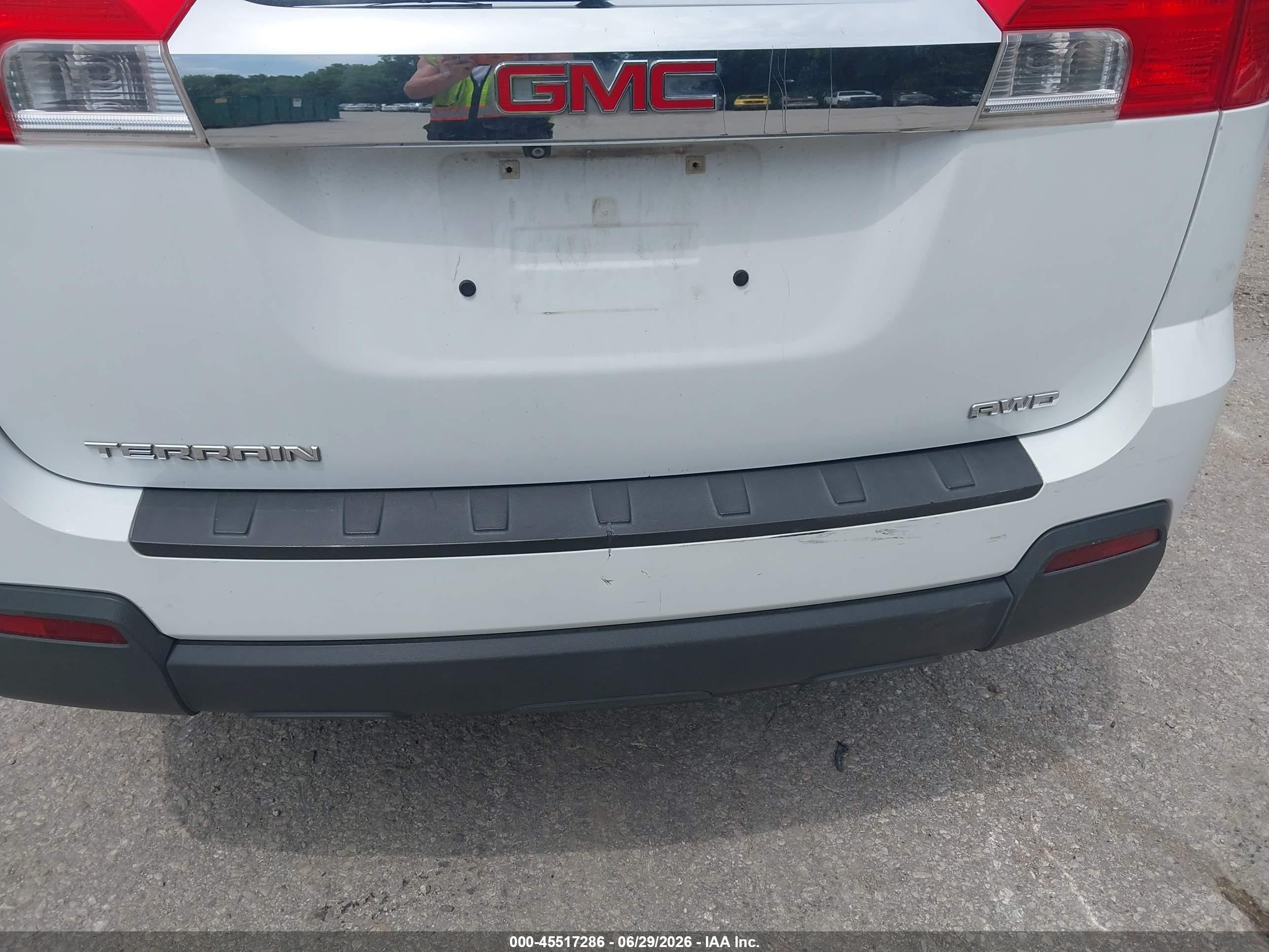 2014 Gmc Terrain Sle-2 White vin: 2GKFLWEK8E6306039