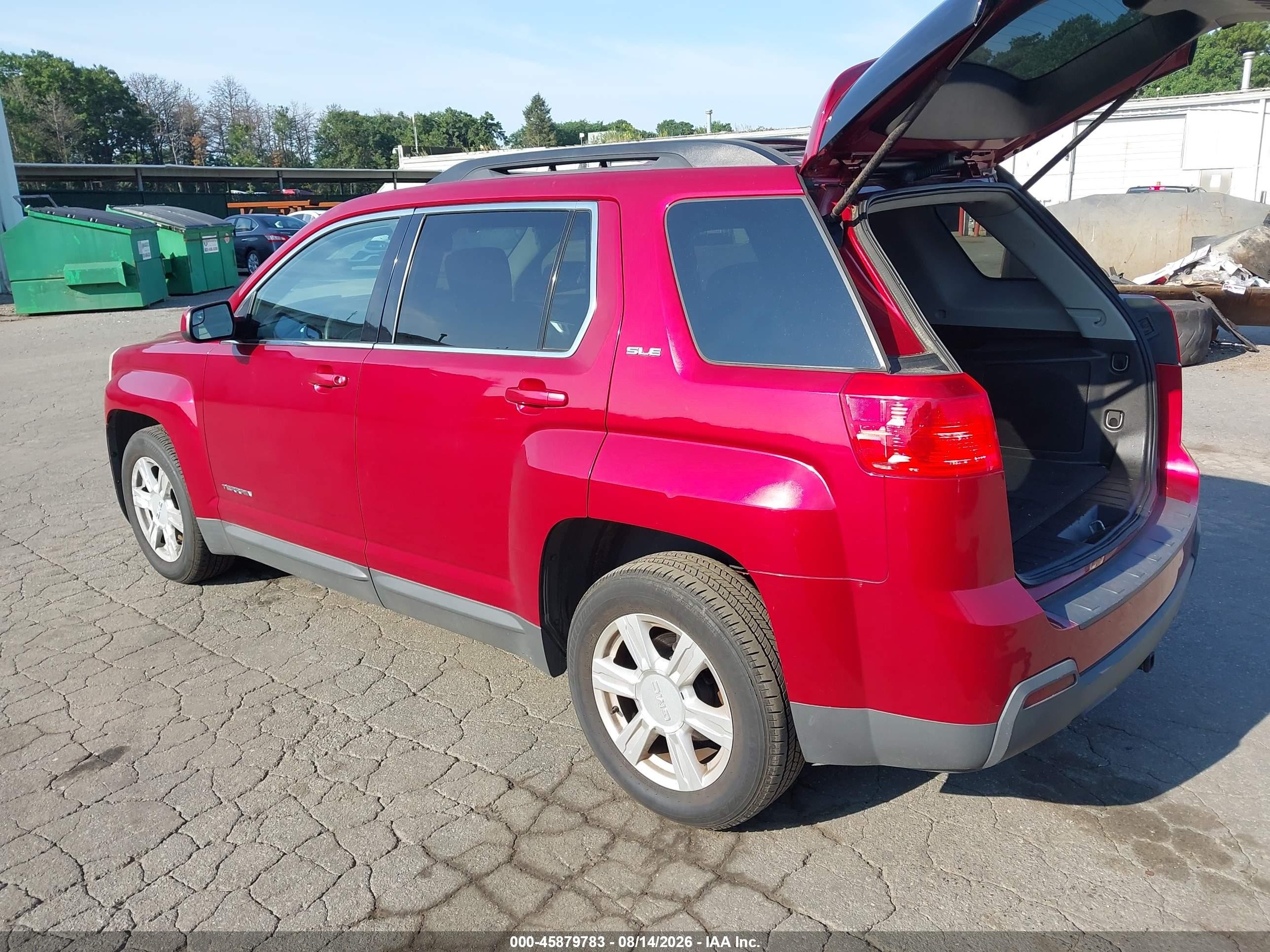 2014 Gmc Terrain Sle-2 Red vin: 2GKFLWEK8E6342099