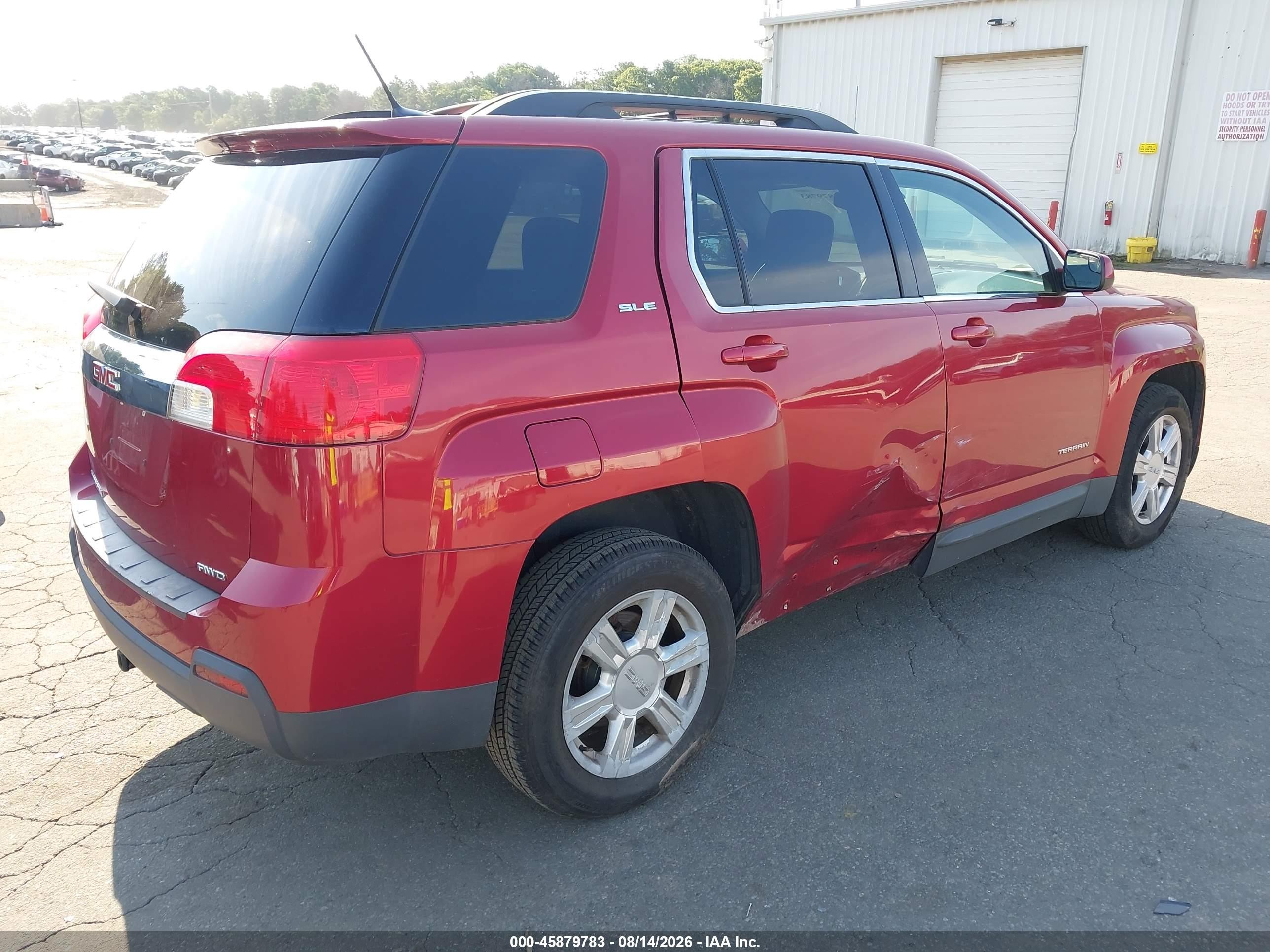 2014 Gmc Terrain Sle-2 Red vin: 2GKFLWEK8E6342099