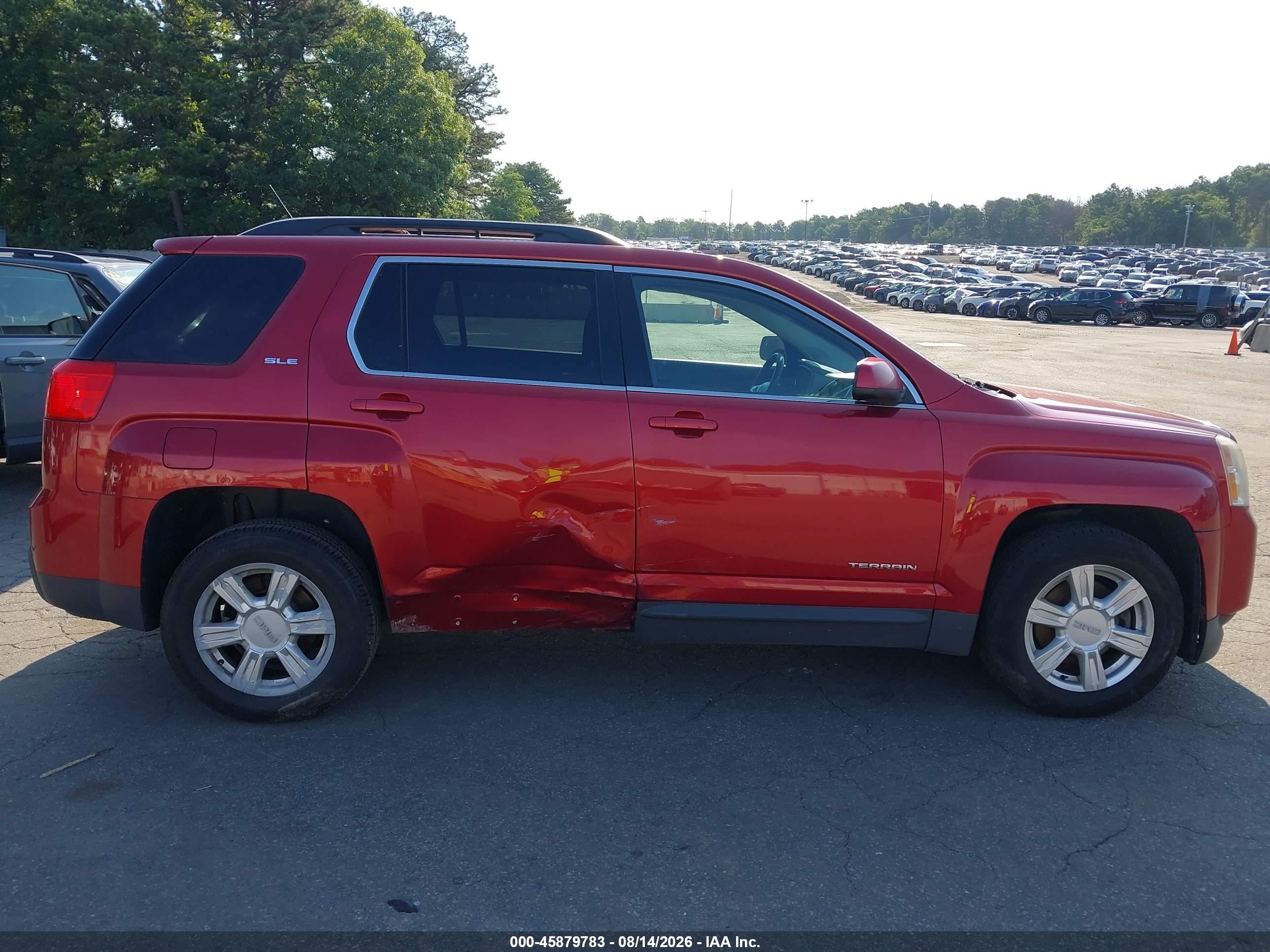 2014 Gmc Terrain Sle-2 Red vin: 2GKFLWEK8E6342099