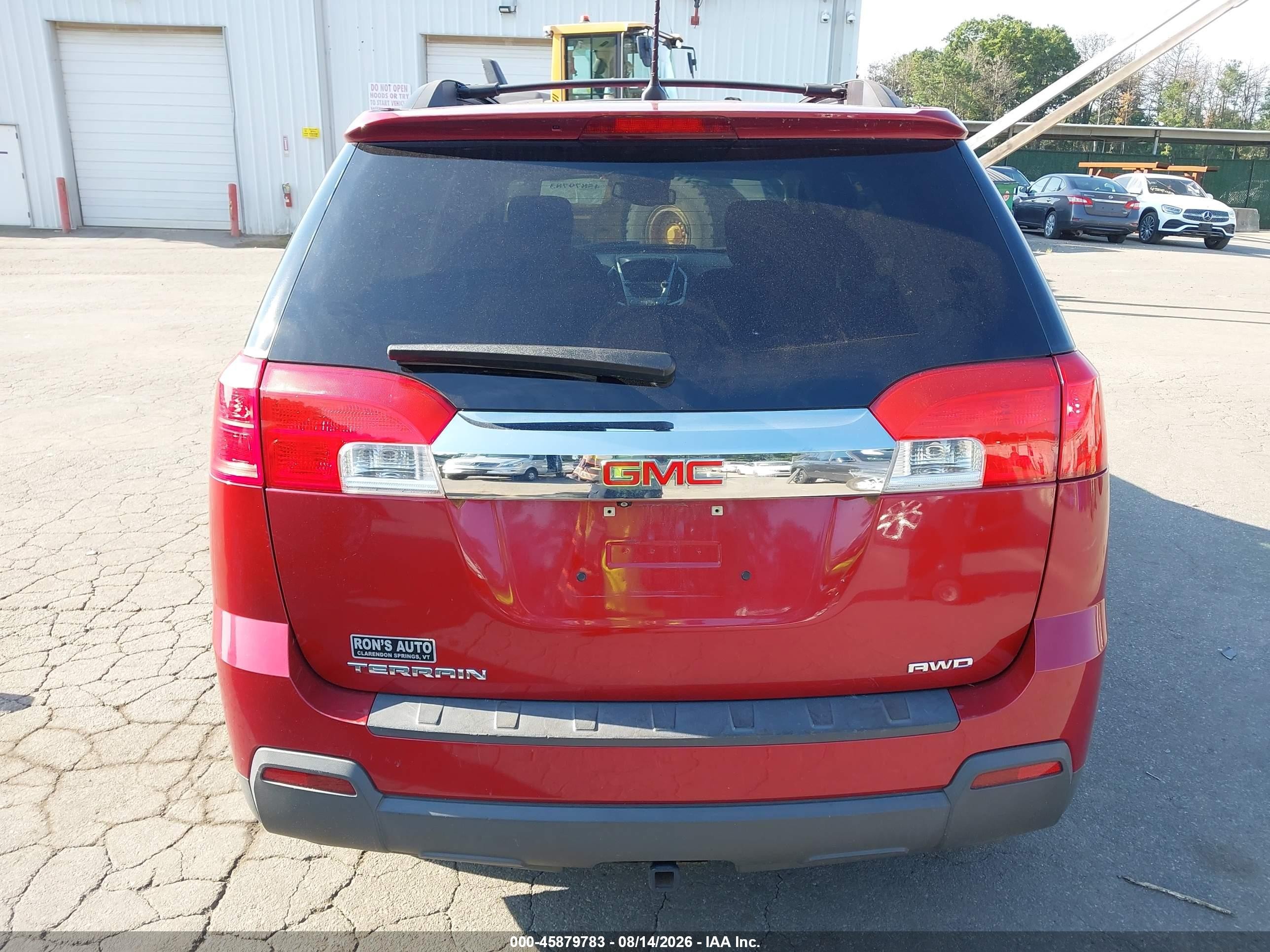 2014 Gmc Terrain Sle-2 Red vin: 2GKFLWEK8E6342099
