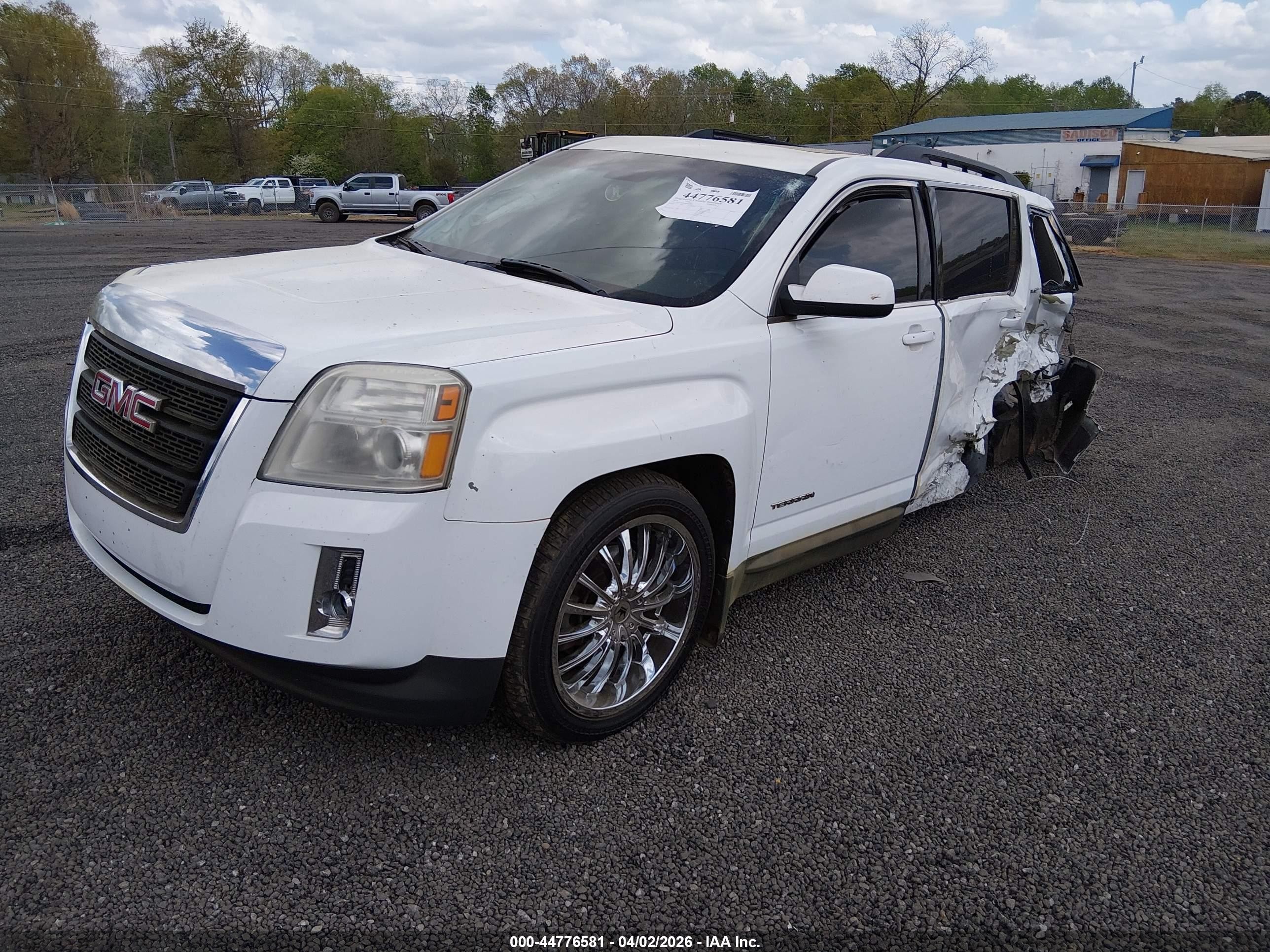2014 Gmc Terrain Sle-2 White vin: 2GKFLWEK8E6381968