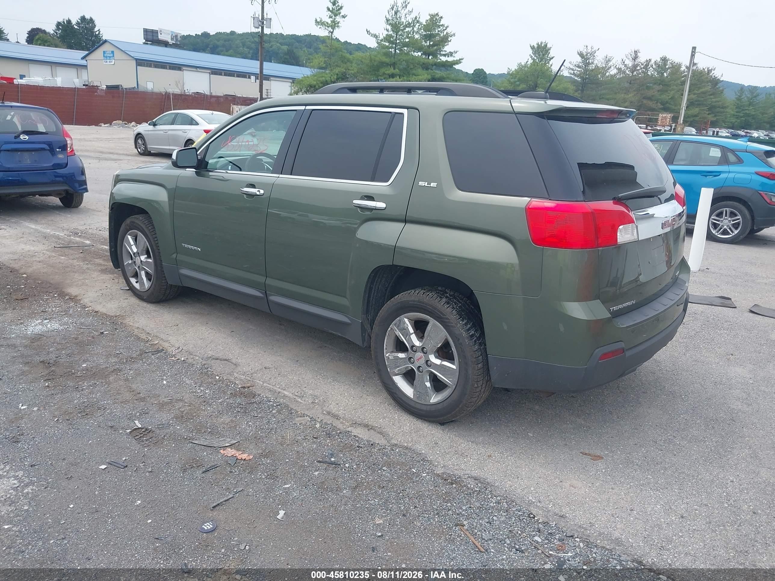 2015 Gmc Terrain Sle-2 Green vin: 2GKFLWEK8F6145175
