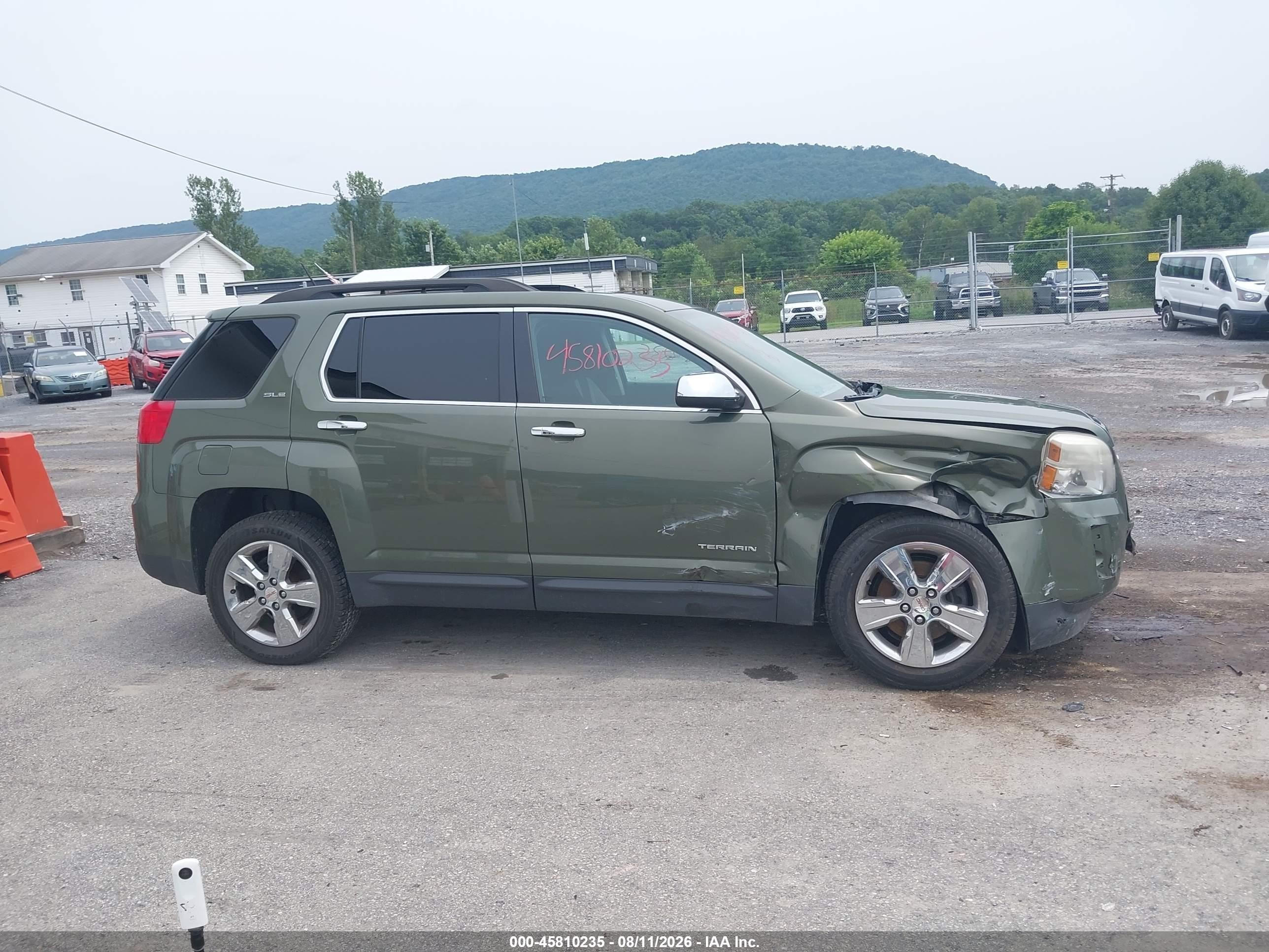2015 Gmc Terrain Sle-2 Green vin: 2GKFLWEK8F6145175