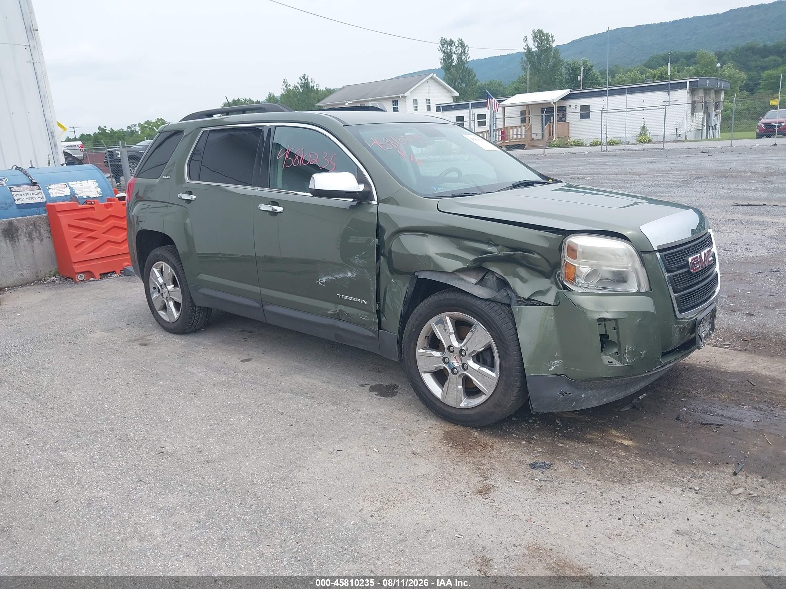 2015 Gmc Terrain Sle-2 Green vin: 2GKFLWEK8F6145175