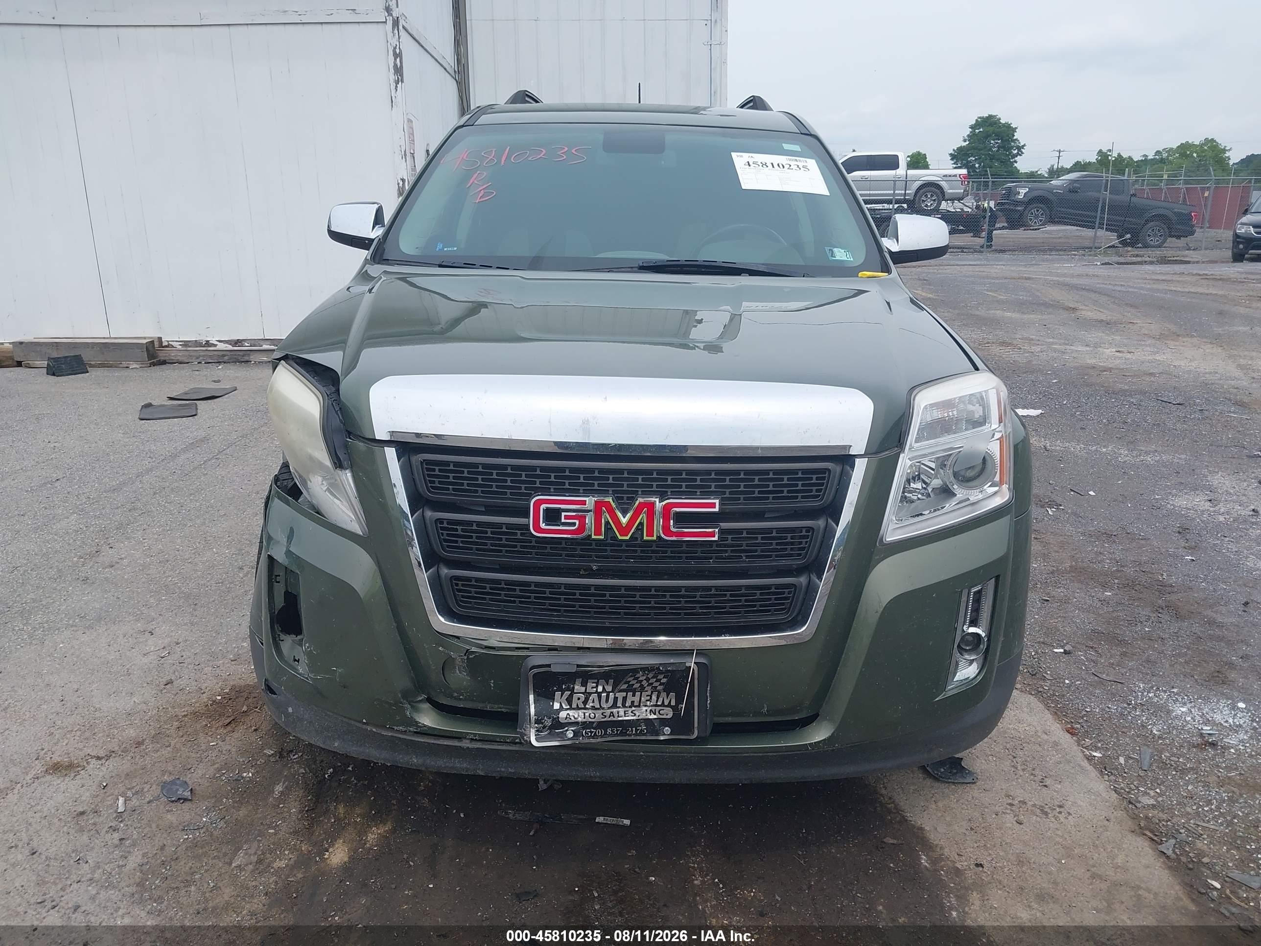 2015 Gmc Terrain Sle-2 Green vin: 2GKFLWEK8F6145175