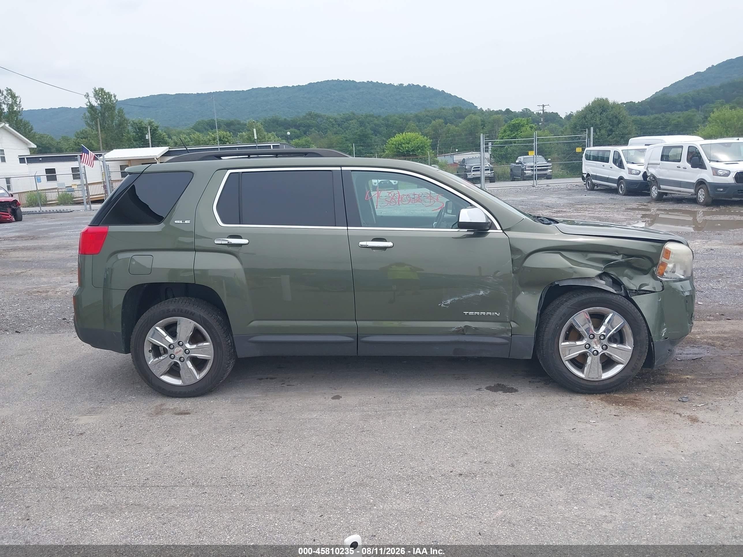2015 Gmc Terrain Sle-2 Green vin: 2GKFLWEK8F6145175
