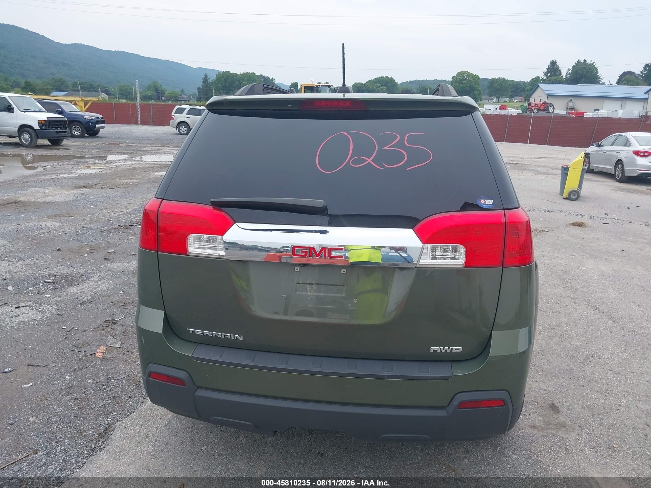 2015 Gmc Terrain Sle-2 Green vin: 2GKFLWEK8F6145175