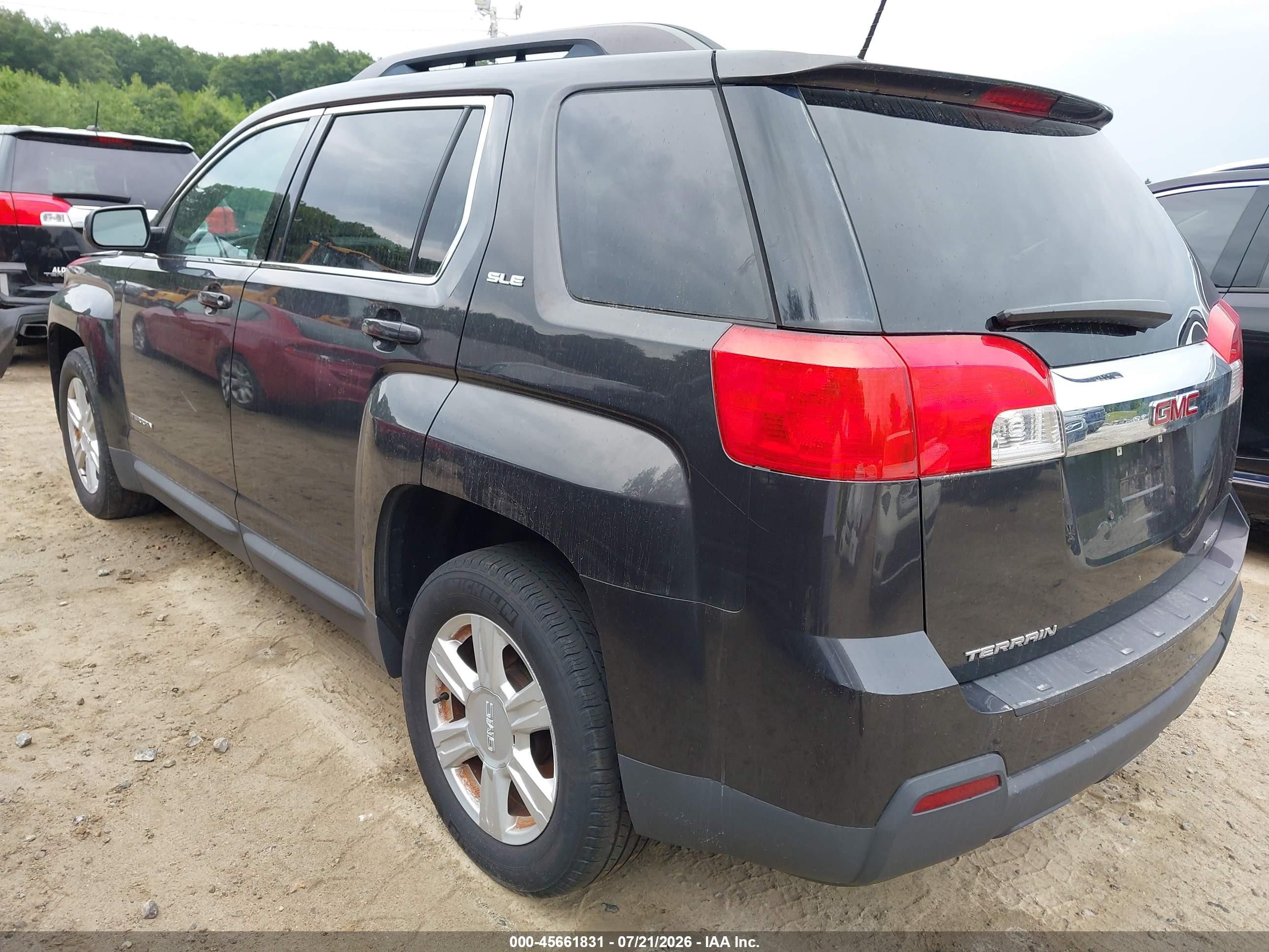 2015 Gmc Terrain Sle-2 Black vin: 2GKFLWEK8F6394141