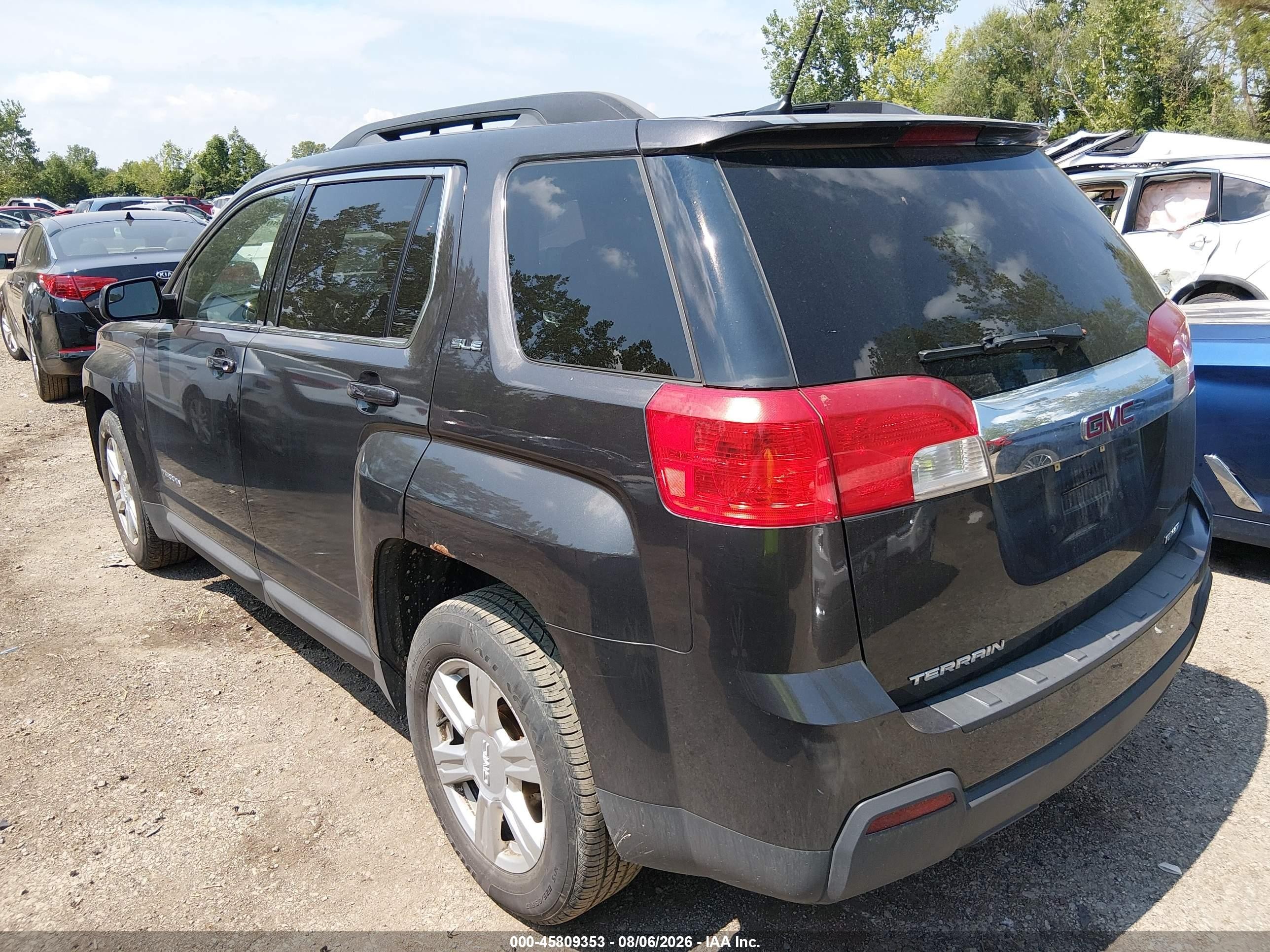 2014 Gmc Terrain Sle-2 Gray vin: 2GKFLWEK9E6331421