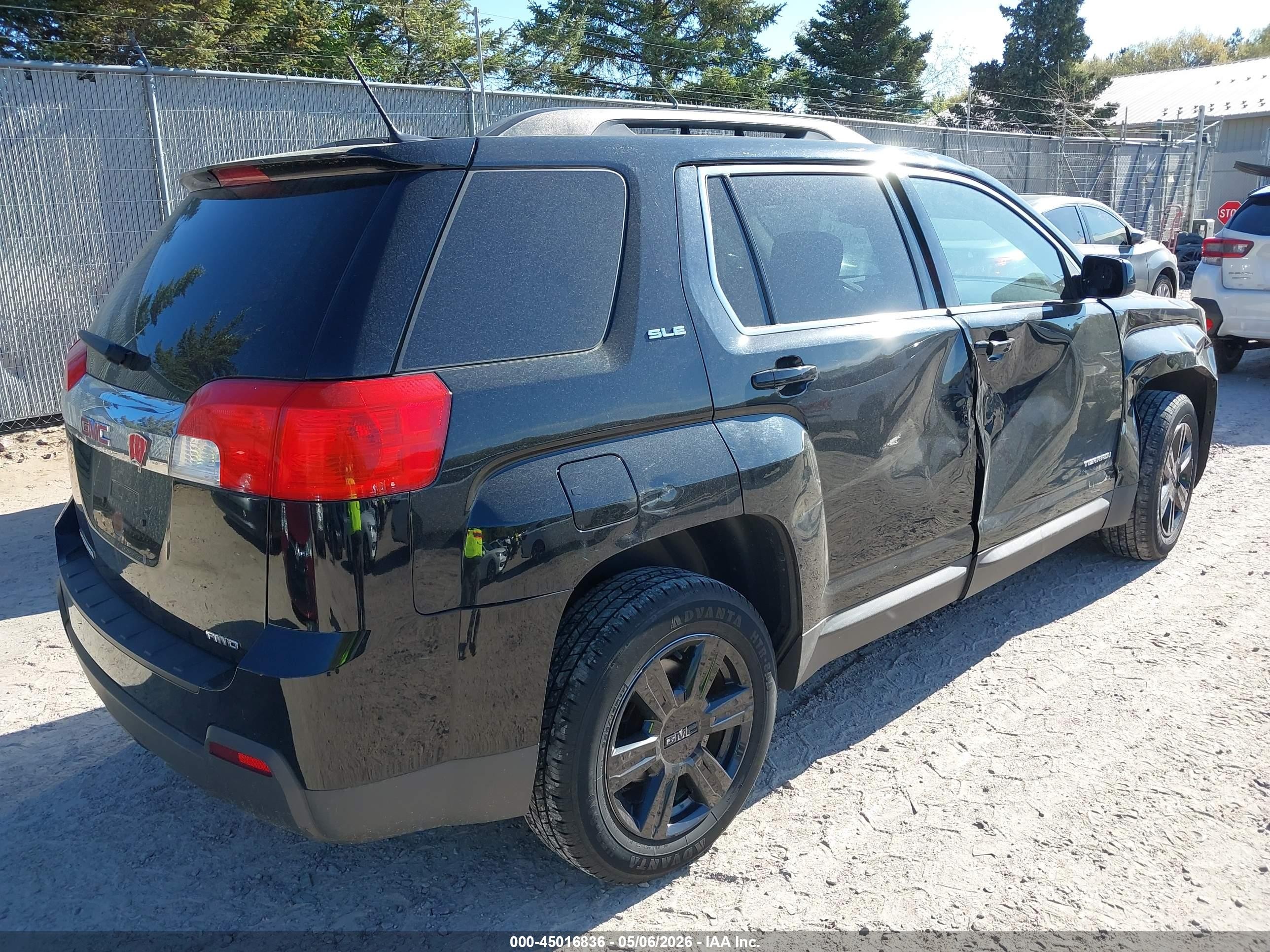 2014 Gmc Terrain Sle-2 Black vin: 2GKFLWEK9E6360790