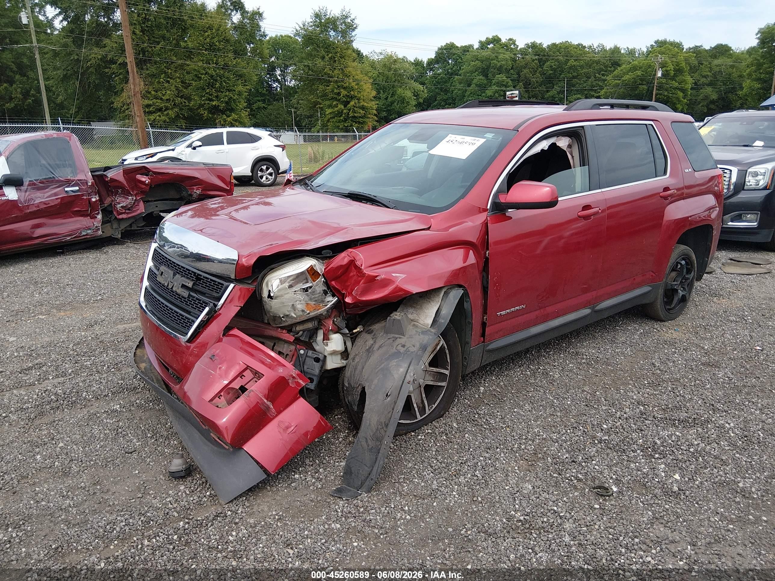 2014 Gmc Terrain Sle-2 Red vin: 2GKFLWEK9E6367559