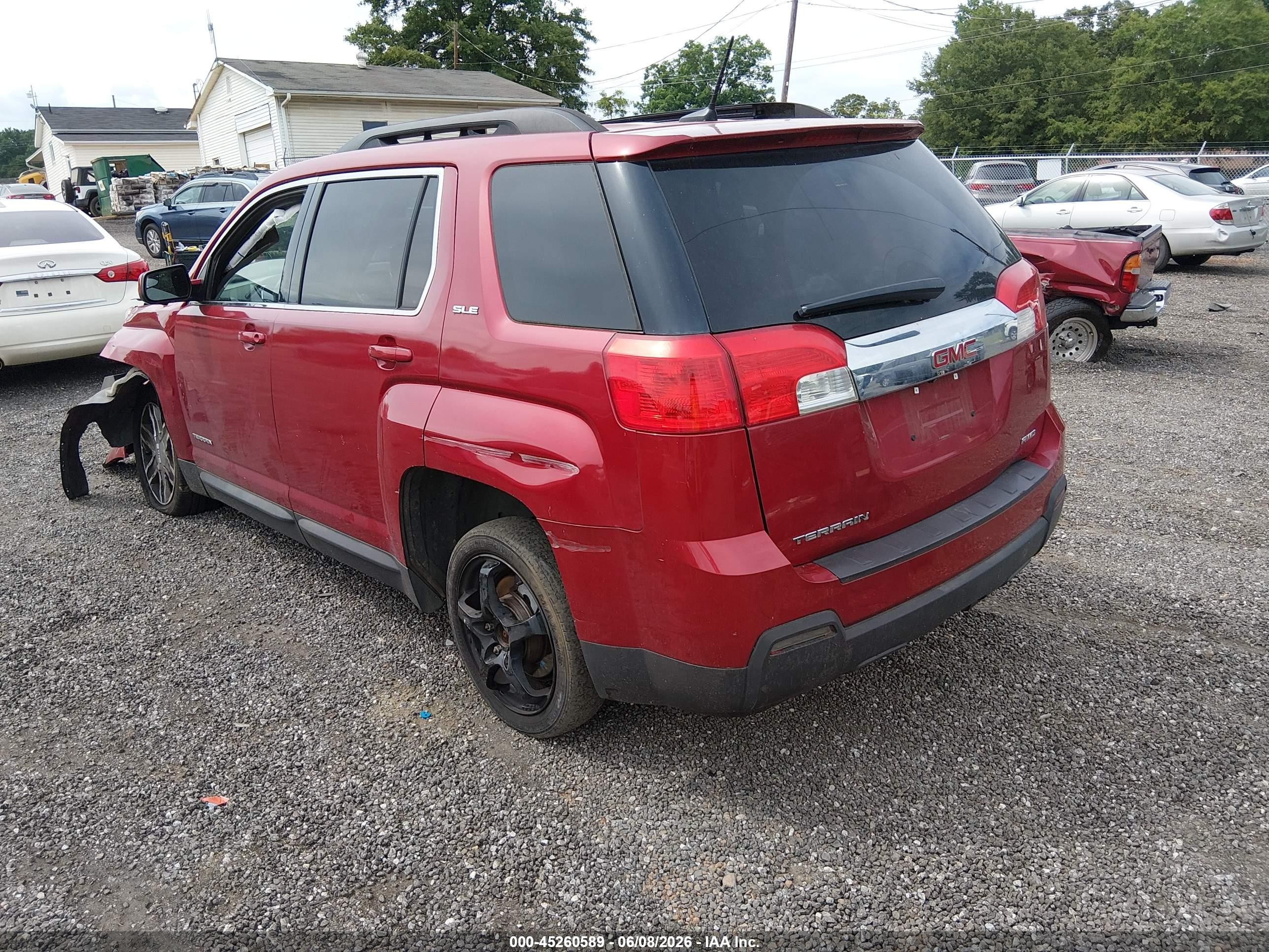 2014 Gmc Terrain Sle-2 Red vin: 2GKFLWEK9E6367559