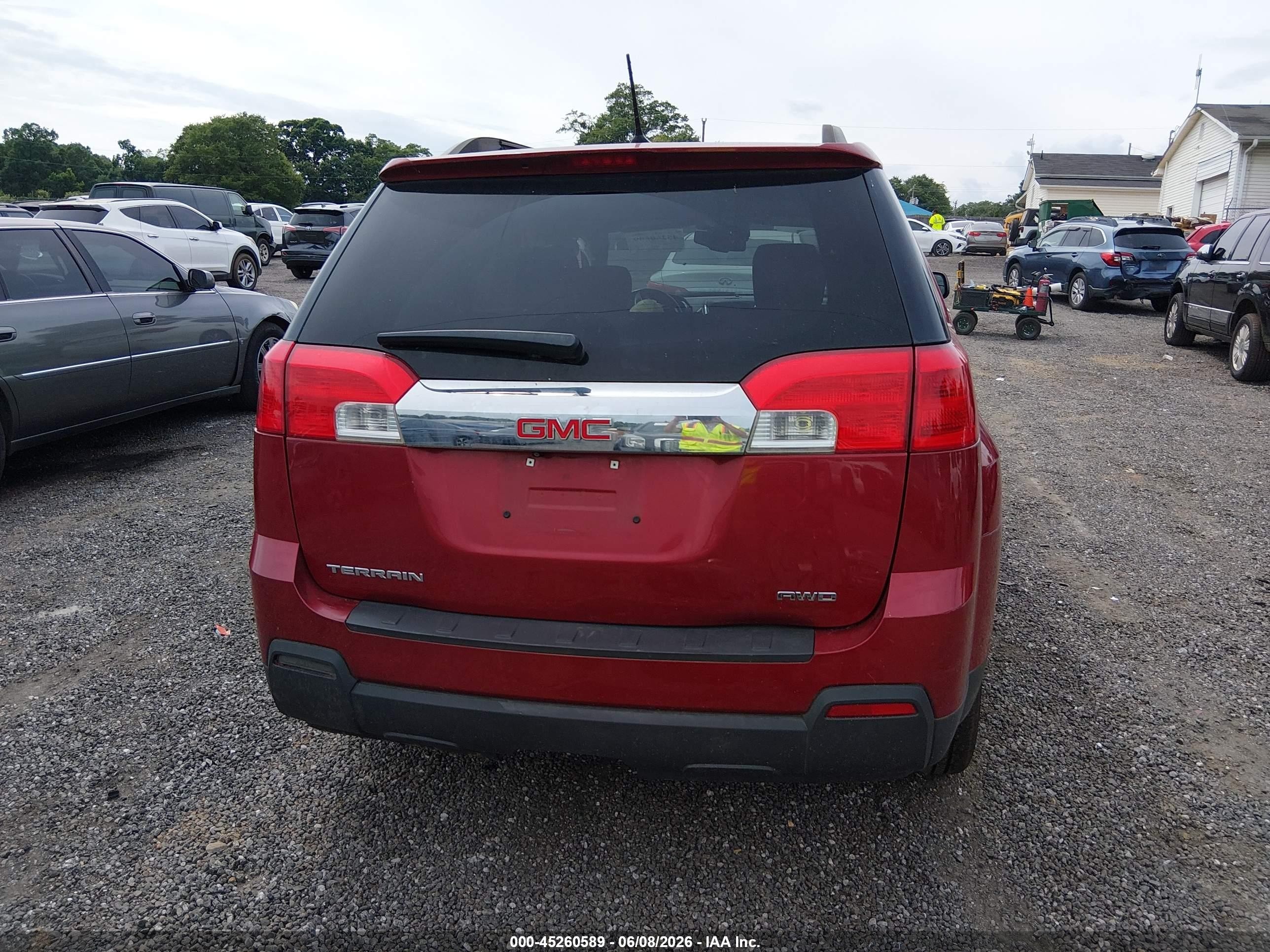 2014 Gmc Terrain Sle-2 Red vin: 2GKFLWEK9E6367559