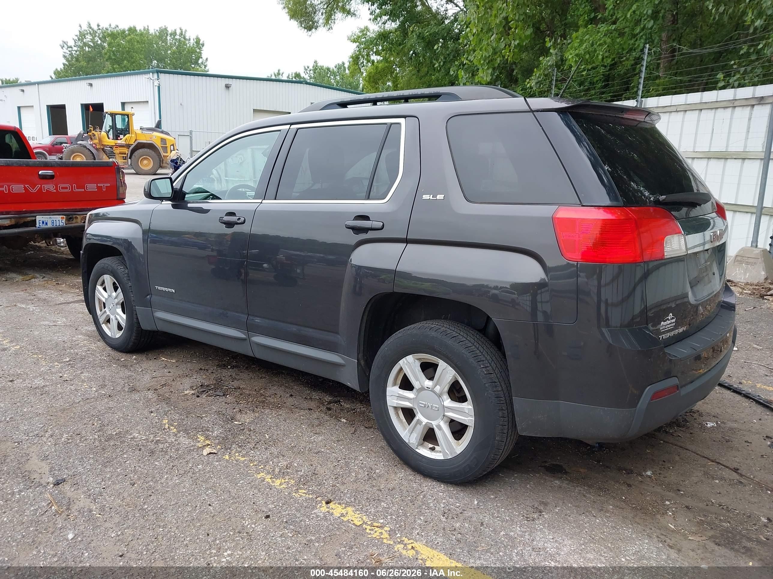 2015 Gmc Terrain Sle-2 Black vin: 2GKFLWEK9F6265292