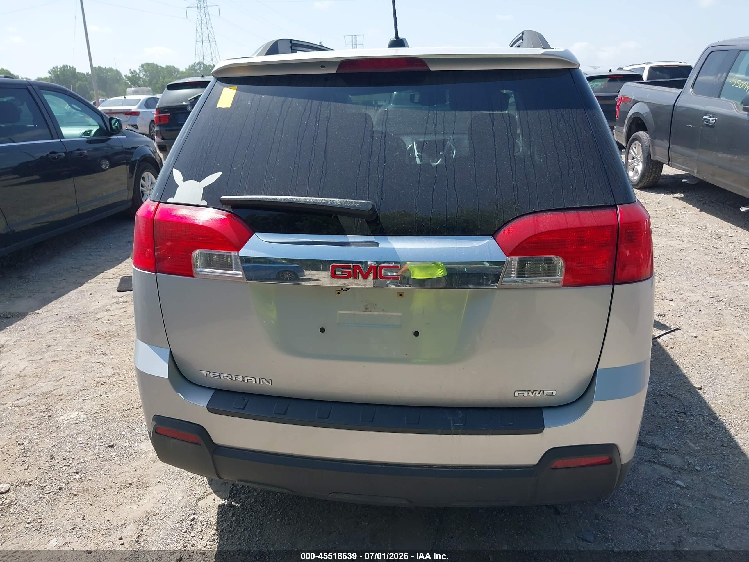 2015 Gmc Terrain Sle-2 Silver vin: 2GKFLWEK9F6343053