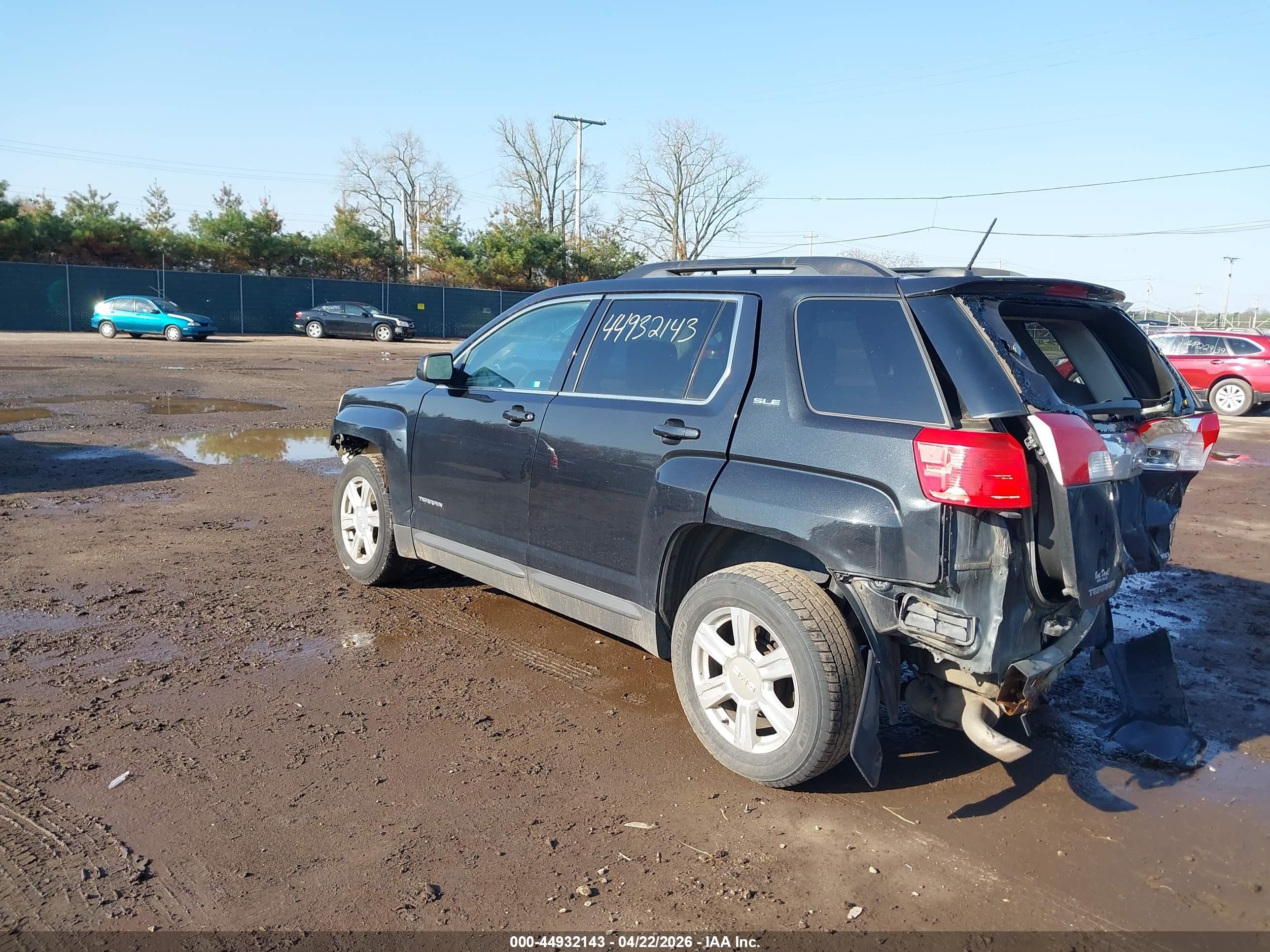 2015 Gmc Terrain Sle-2 Черный vin: 2GKFLWEK9F6349676