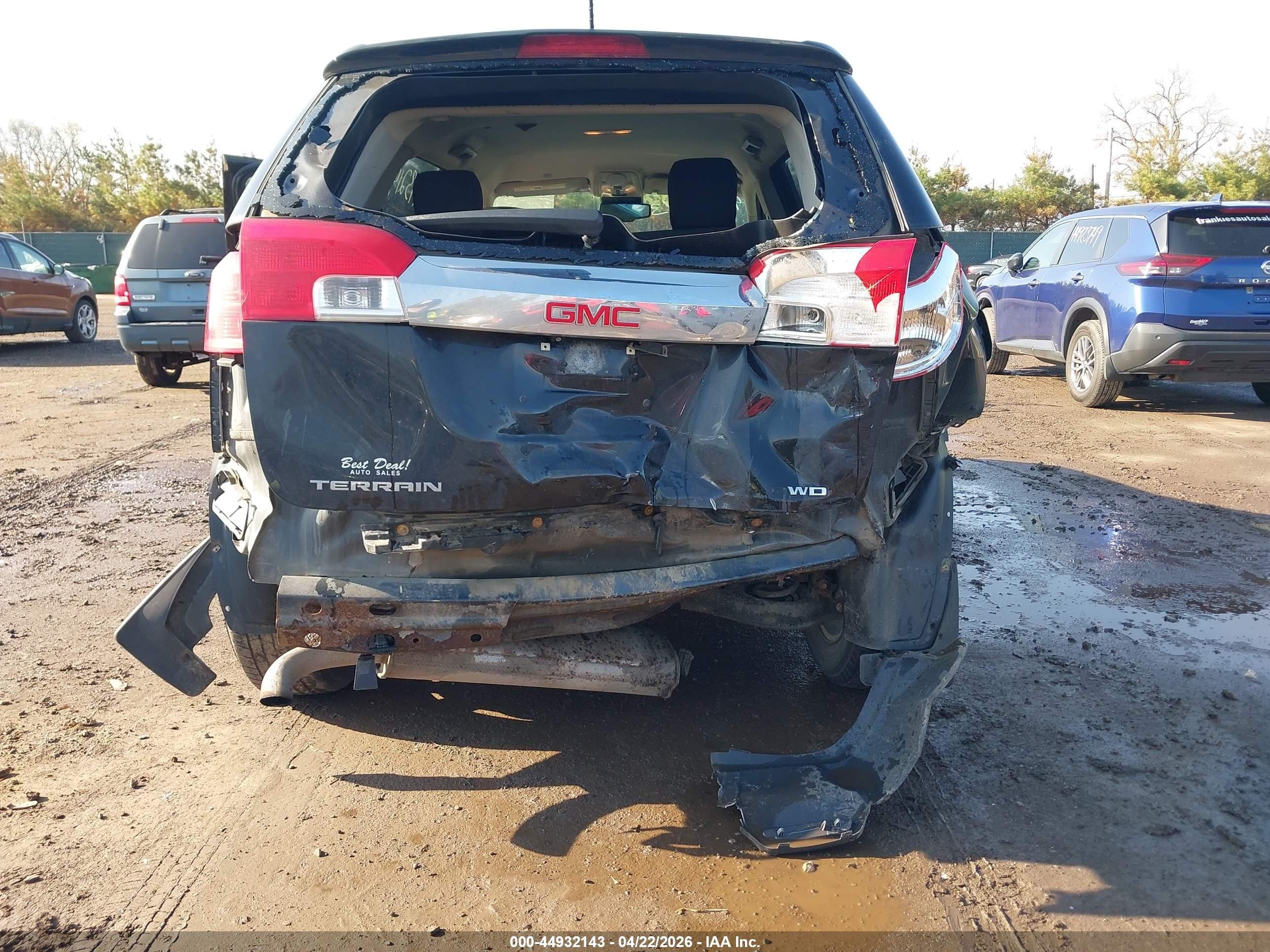 2015 Gmc Terrain Sle-2 Черный vin: 2GKFLWEK9F6349676