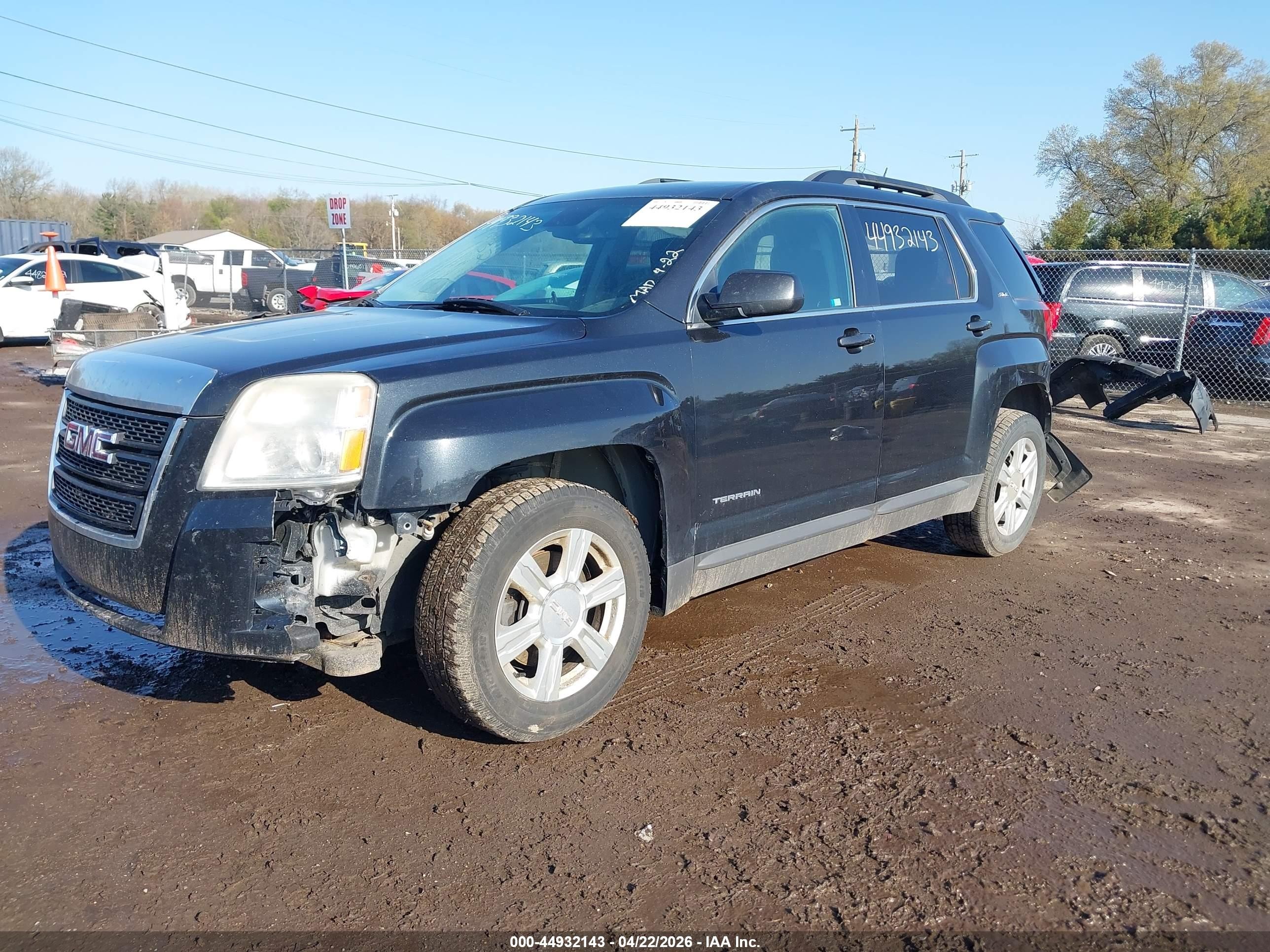 2015 Gmc Terrain Sle-2 Черный vin: 2GKFLWEK9F6349676