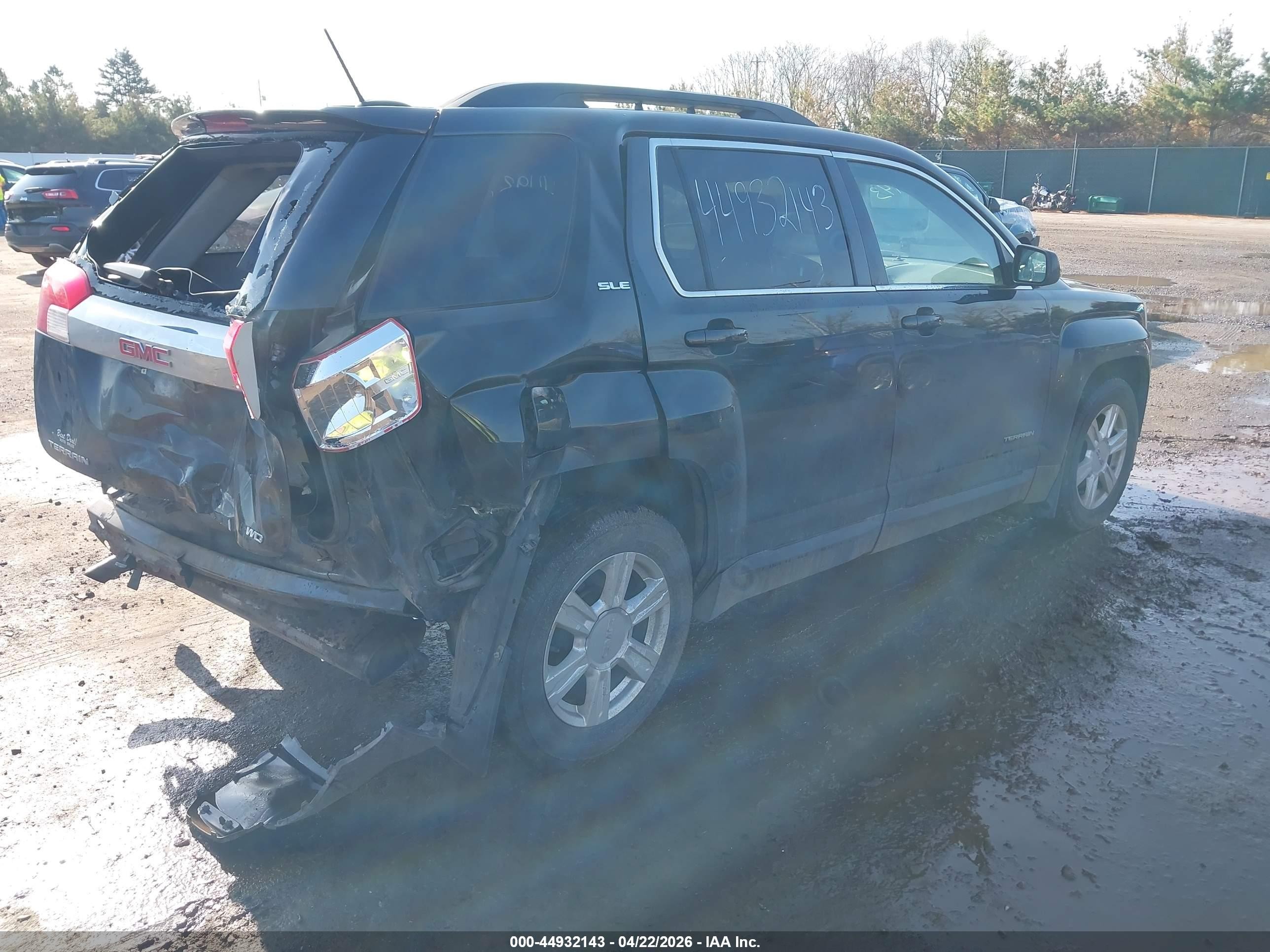 2015 Gmc Terrain Sle-2 Черный vin: 2GKFLWEK9F6349676