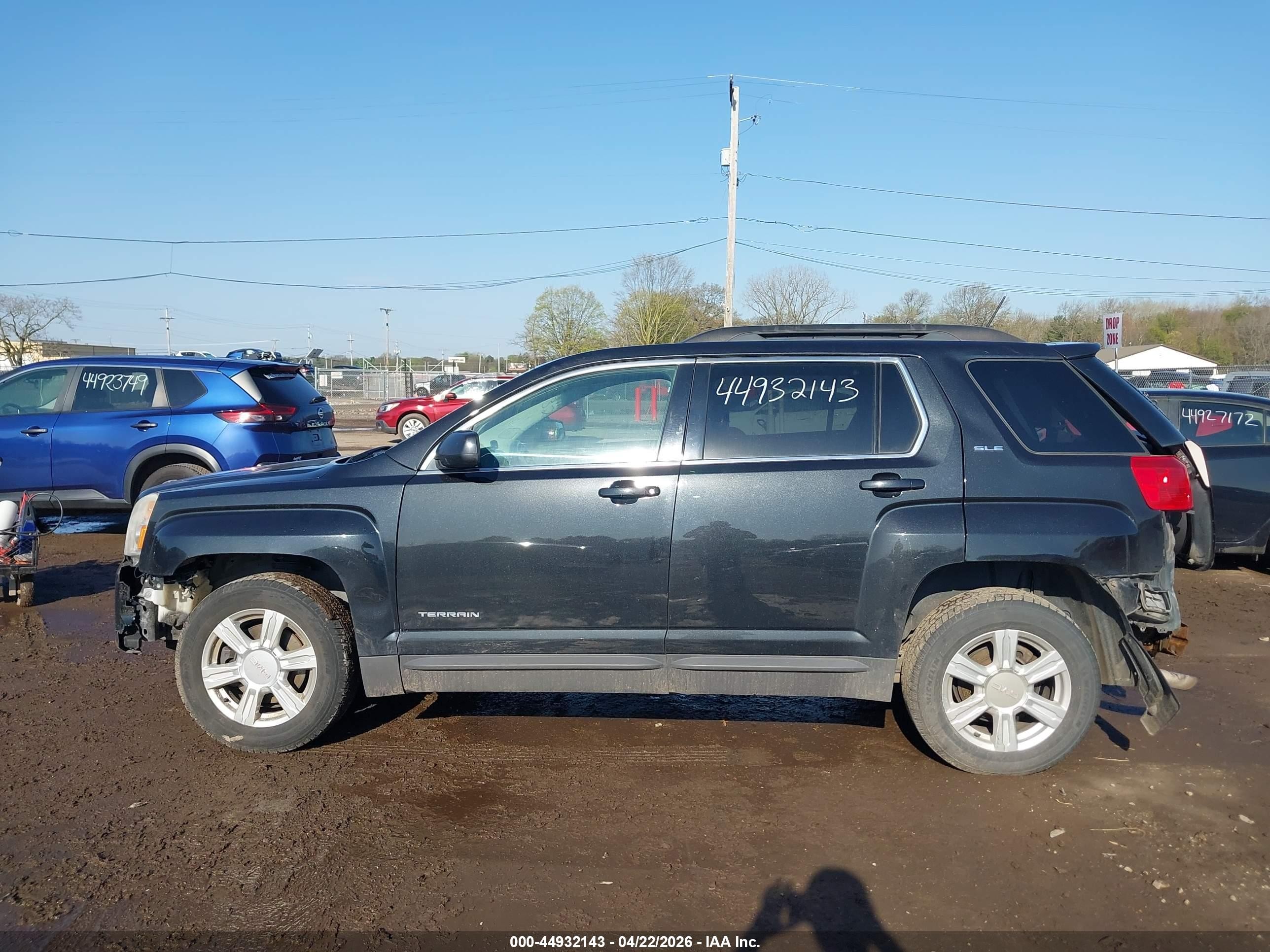 2015 Gmc Terrain Sle-2 Черный vin: 2GKFLWEK9F6349676