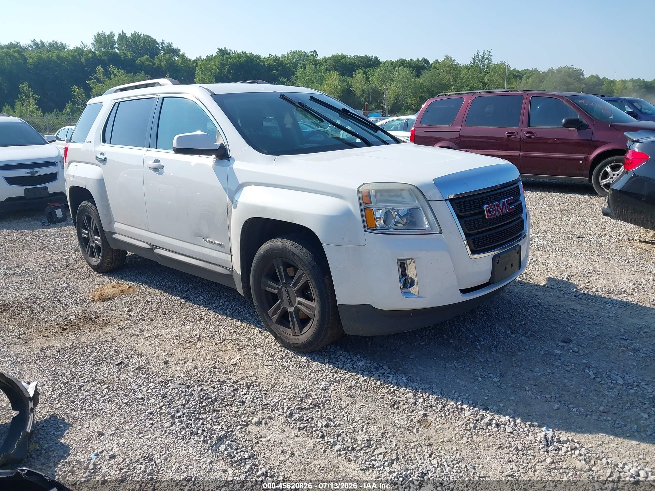 2015 Gmc Terrain Sle-2 White vin: 2GKFLWEK9F6385545
