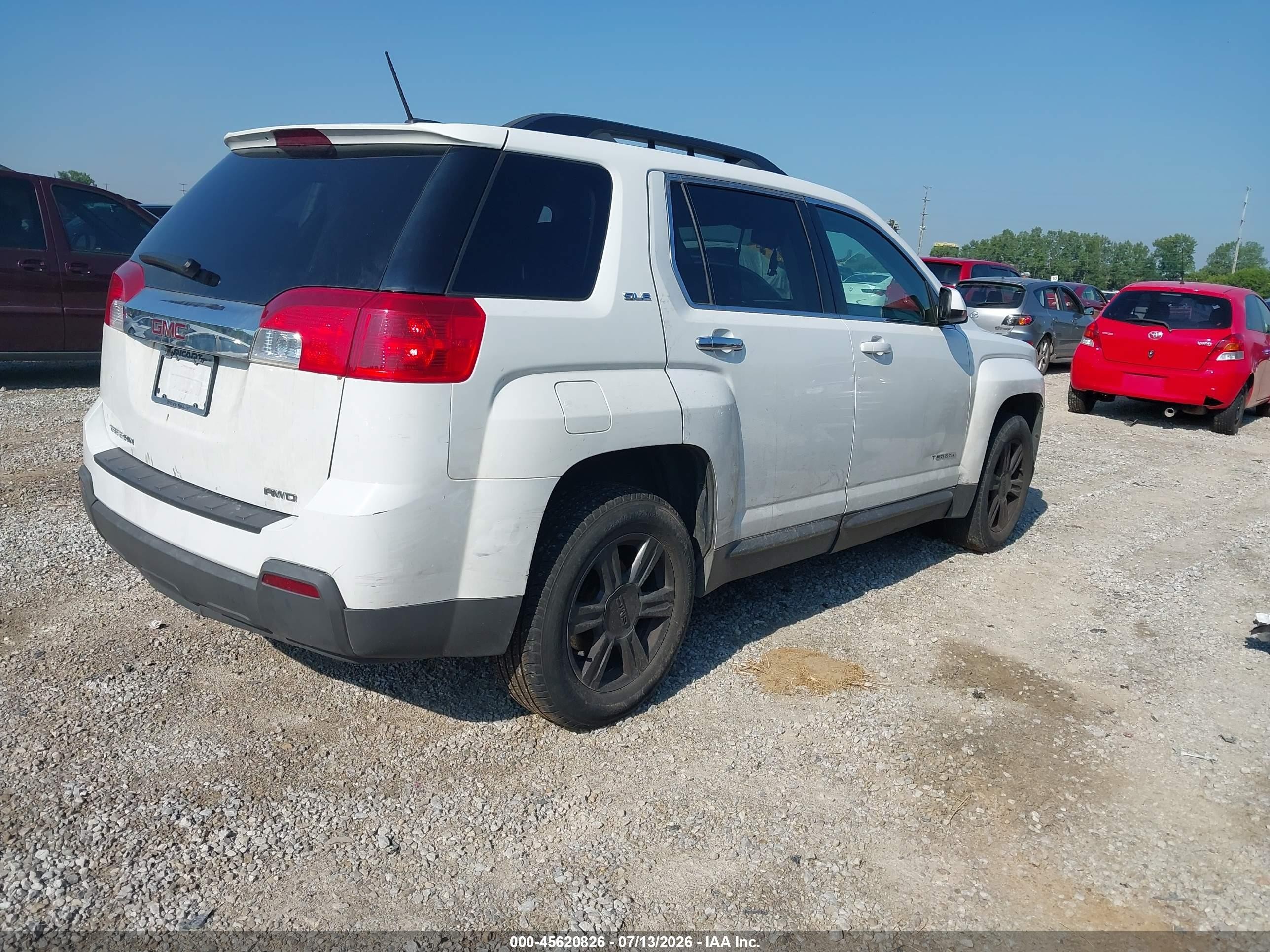 2015 Gmc Terrain Sle-2 White vin: 2GKFLWEK9F6385545