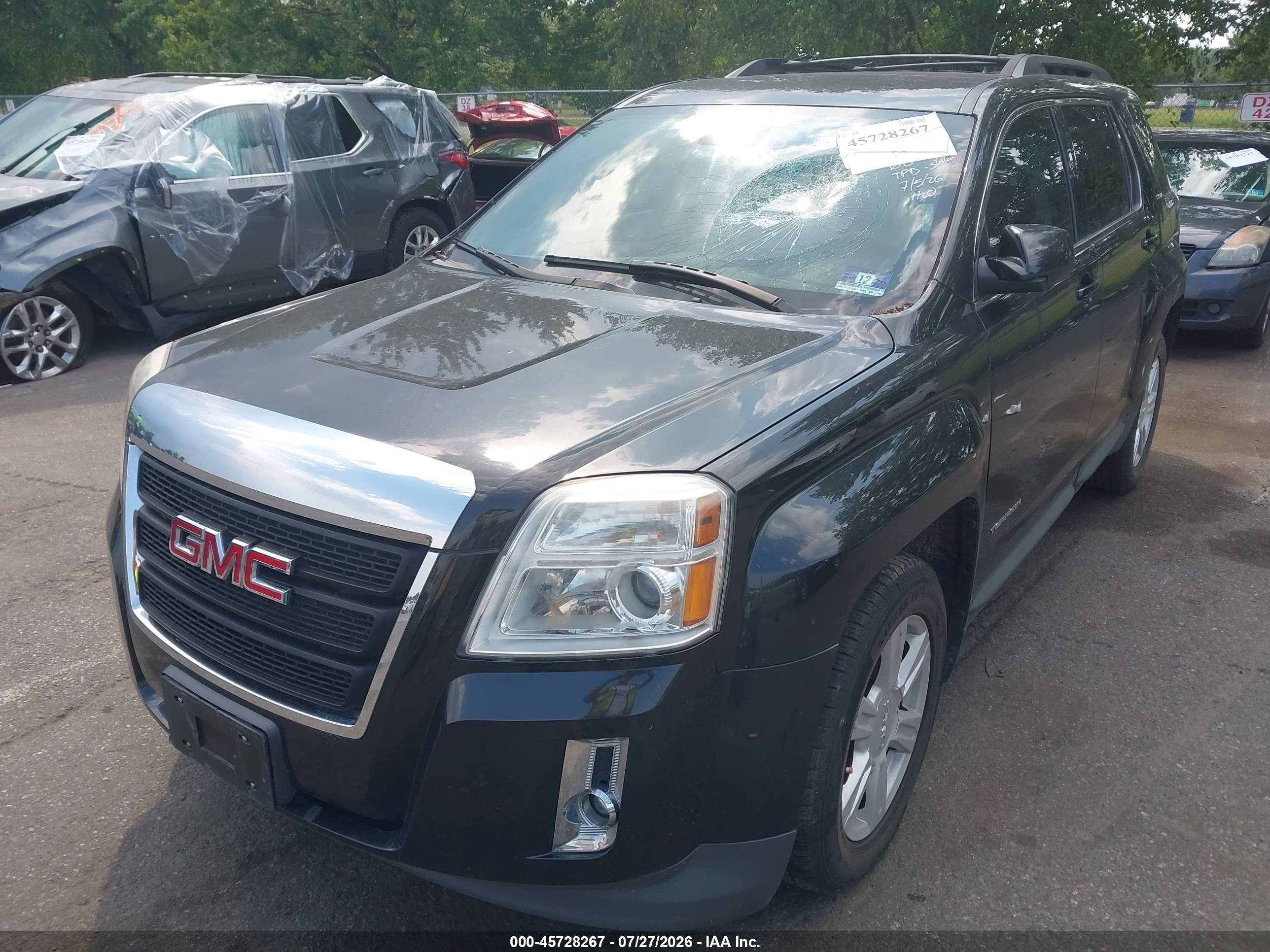 2014 Gmc Terrain Sle-2 Black vin: 2GKFLWEKXE6266854