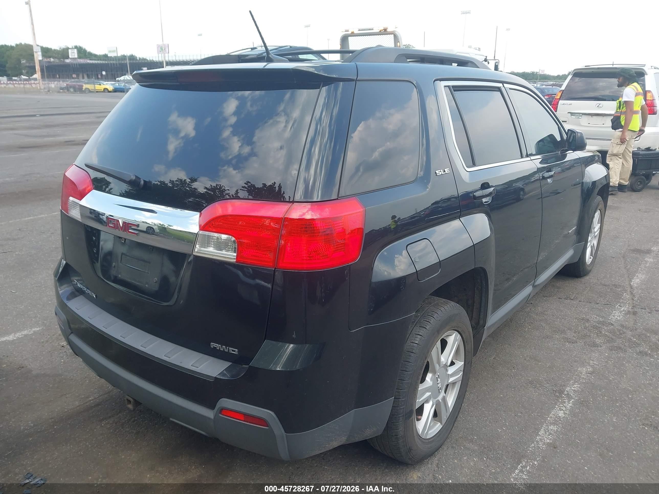 2014 Gmc Terrain Sle-2 Black vin: 2GKFLWEKXE6266854