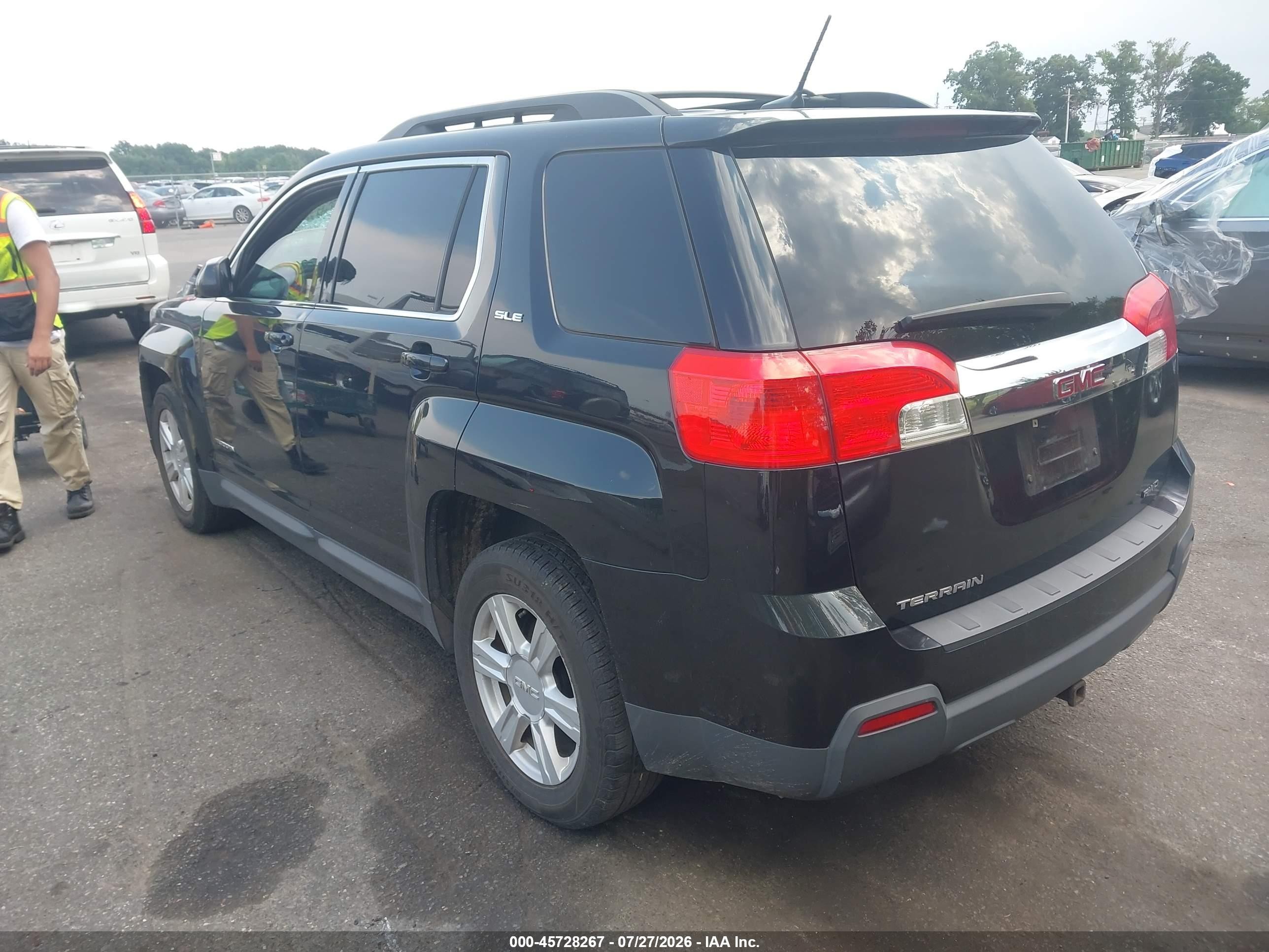 2014 Gmc Terrain Sle-2 Black vin: 2GKFLWEKXE6266854