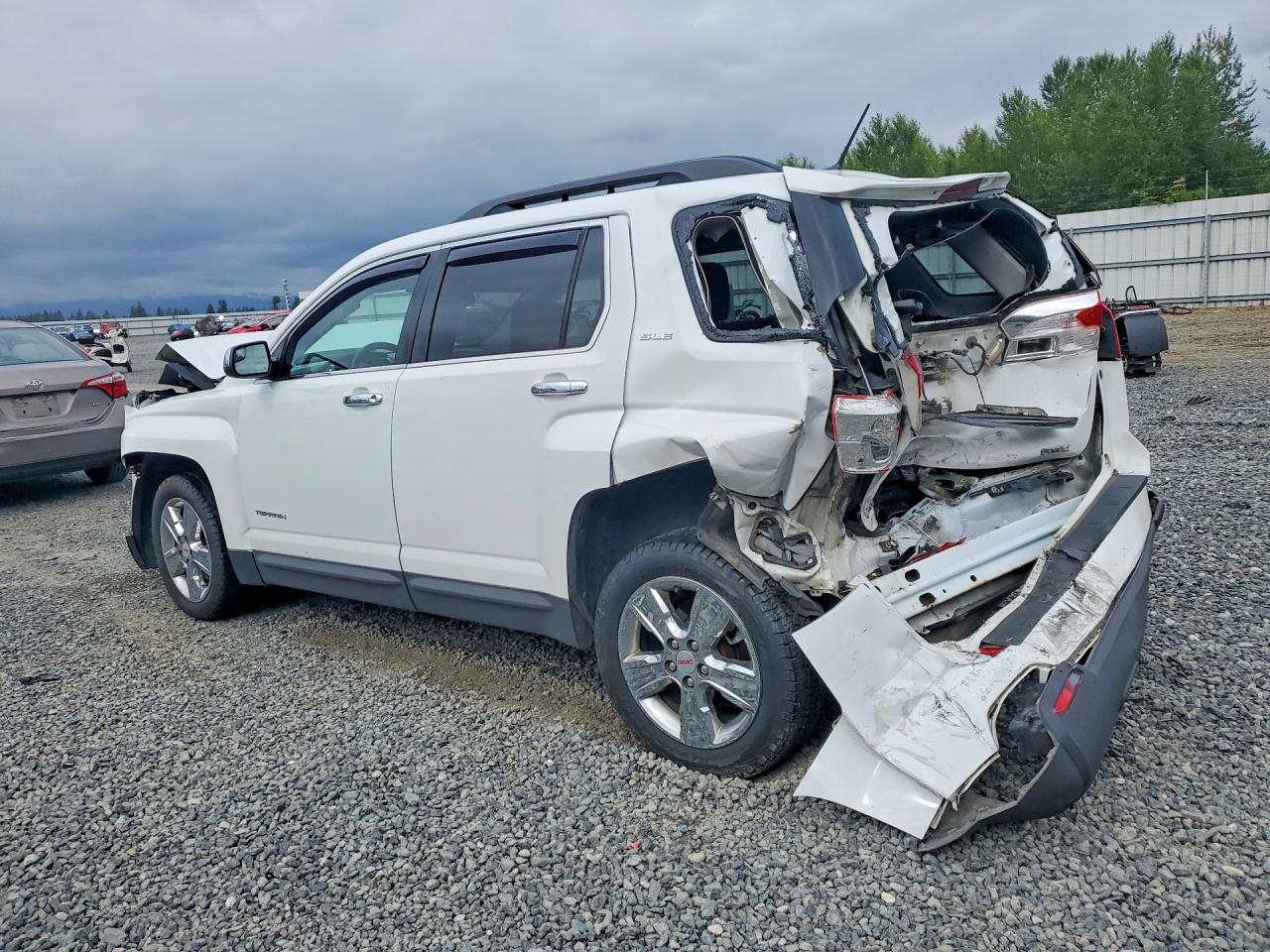 2014 Gmc Terrain Sle White vin: 2GKFLWEKXE6366355