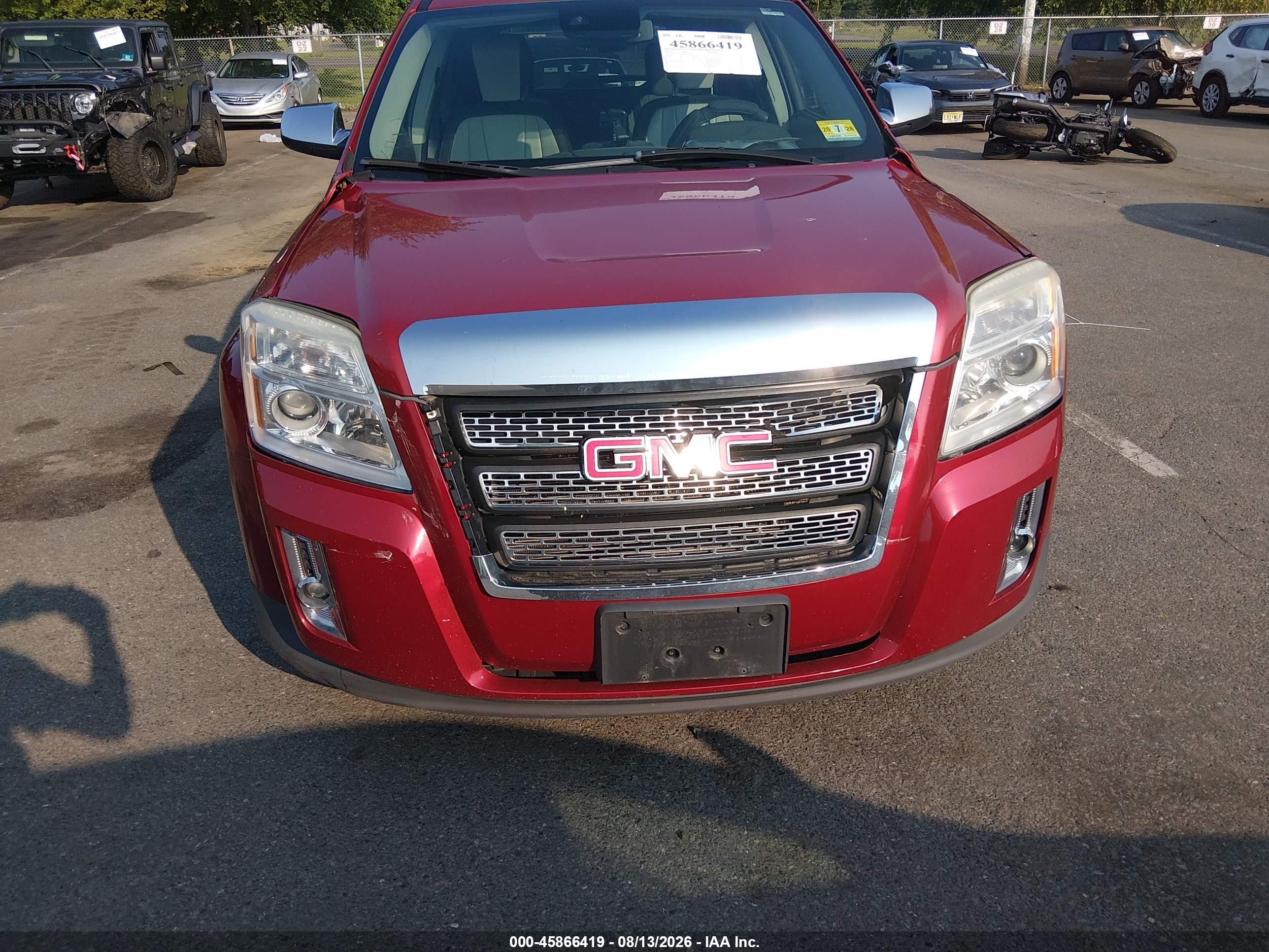 2013 Gmc Terrain Slt-2 Red vin: 2GKFLXE30D6128219