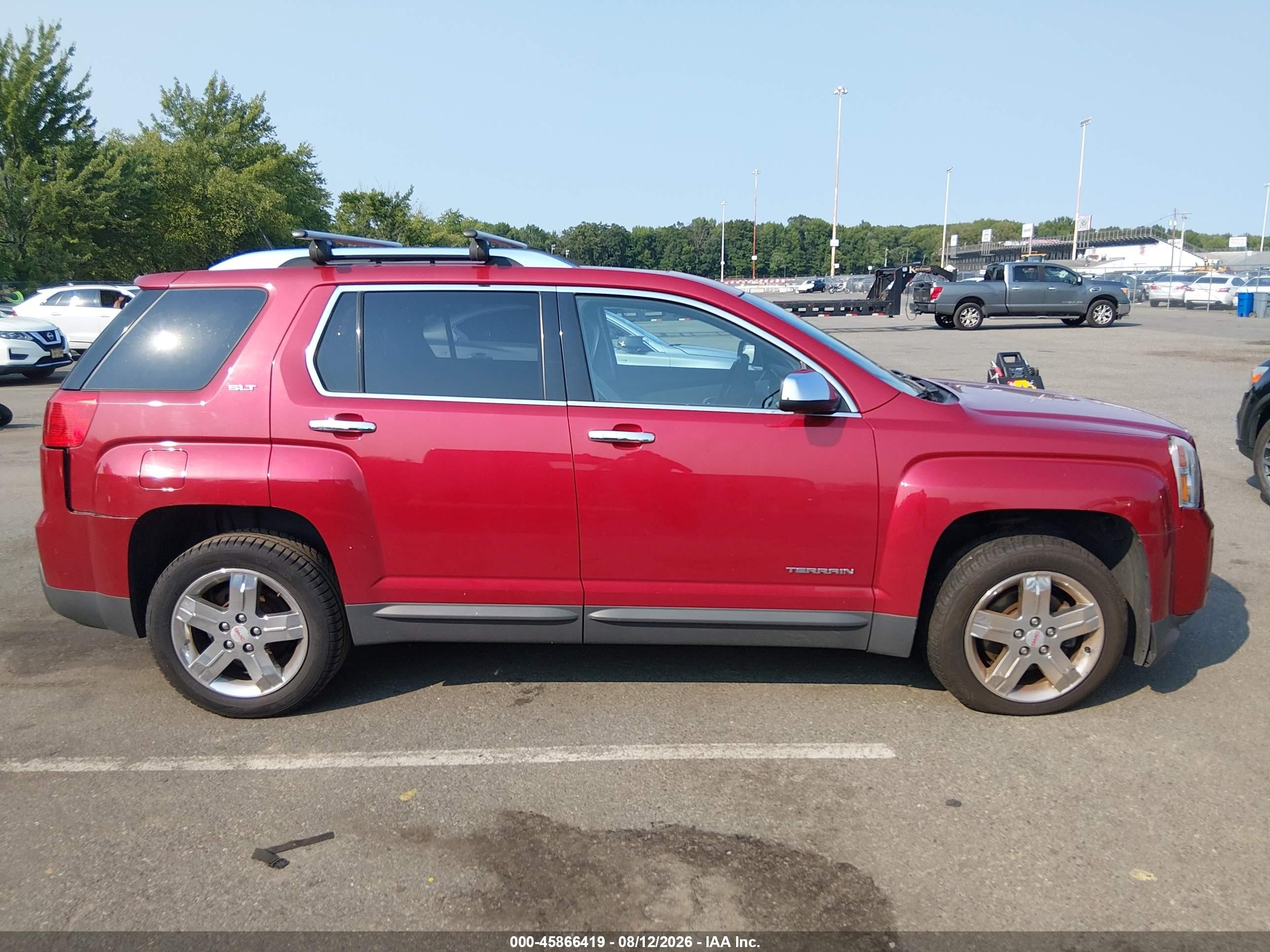 2013 Gmc Terrain Slt-2 Red vin: 2GKFLXE30D6128219