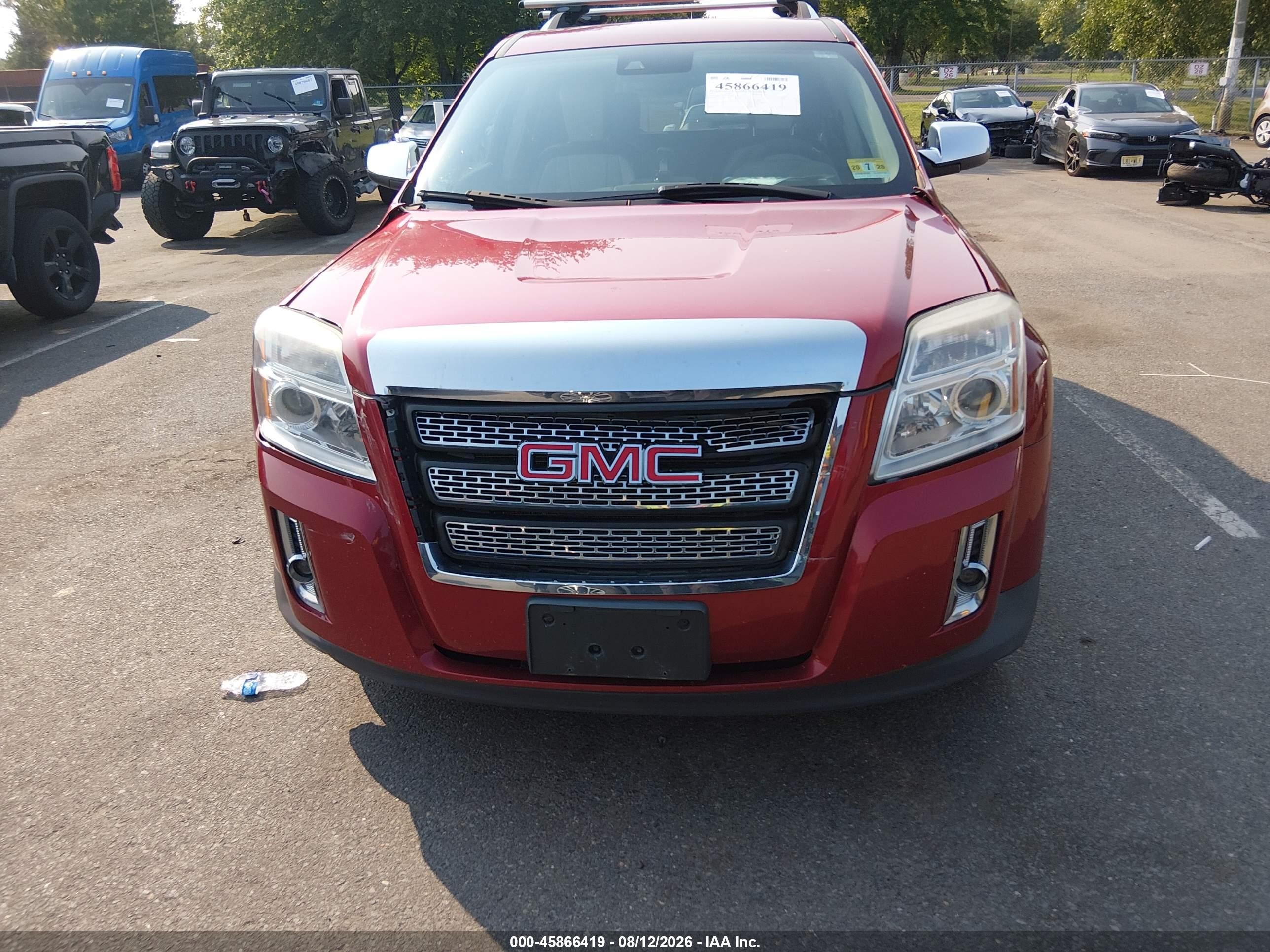 2013 Gmc Terrain Slt-2 Red vin: 2GKFLXE30D6128219