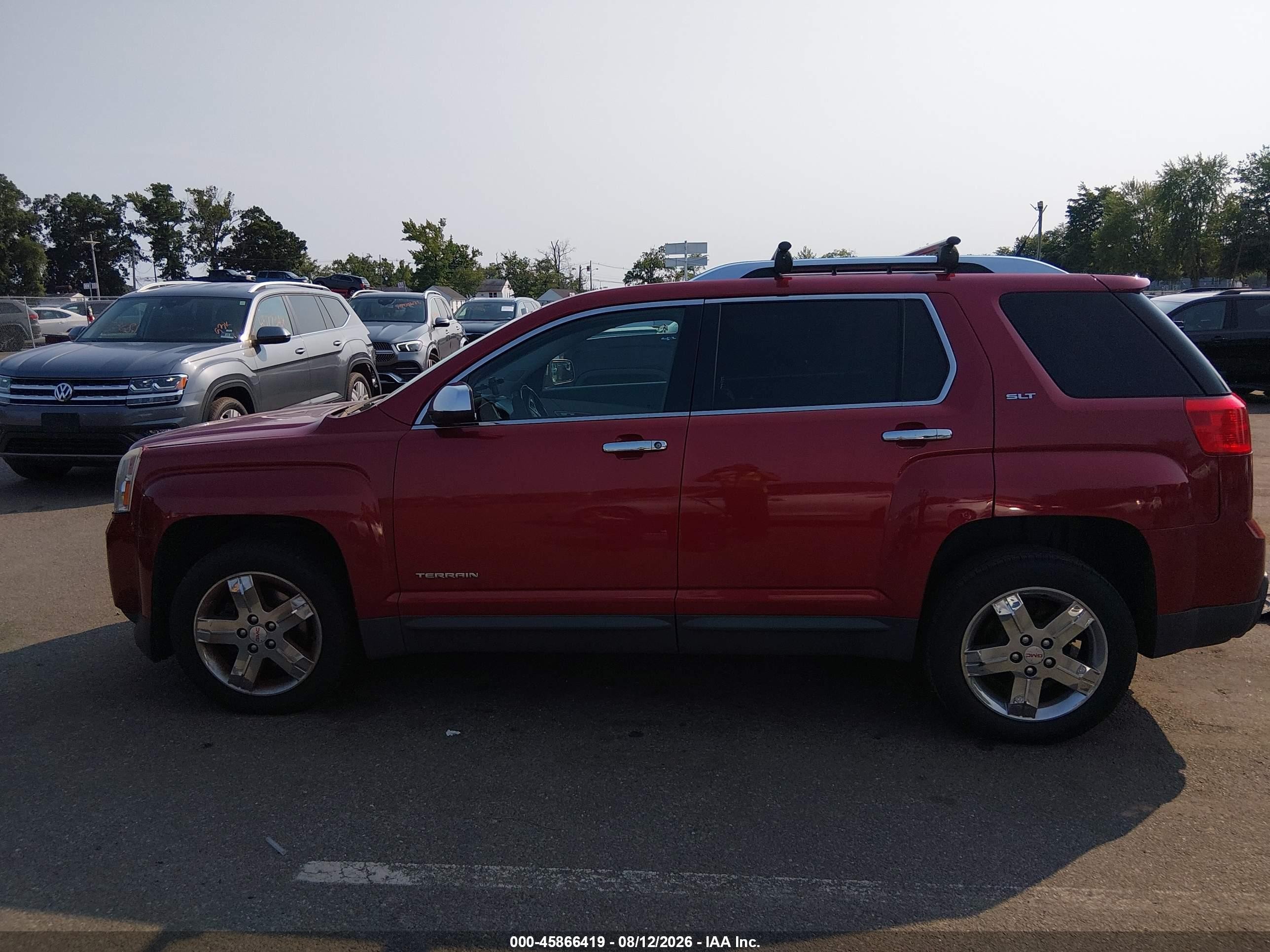 2013 Gmc Terrain Slt-2 Red vin: 2GKFLXE30D6128219
