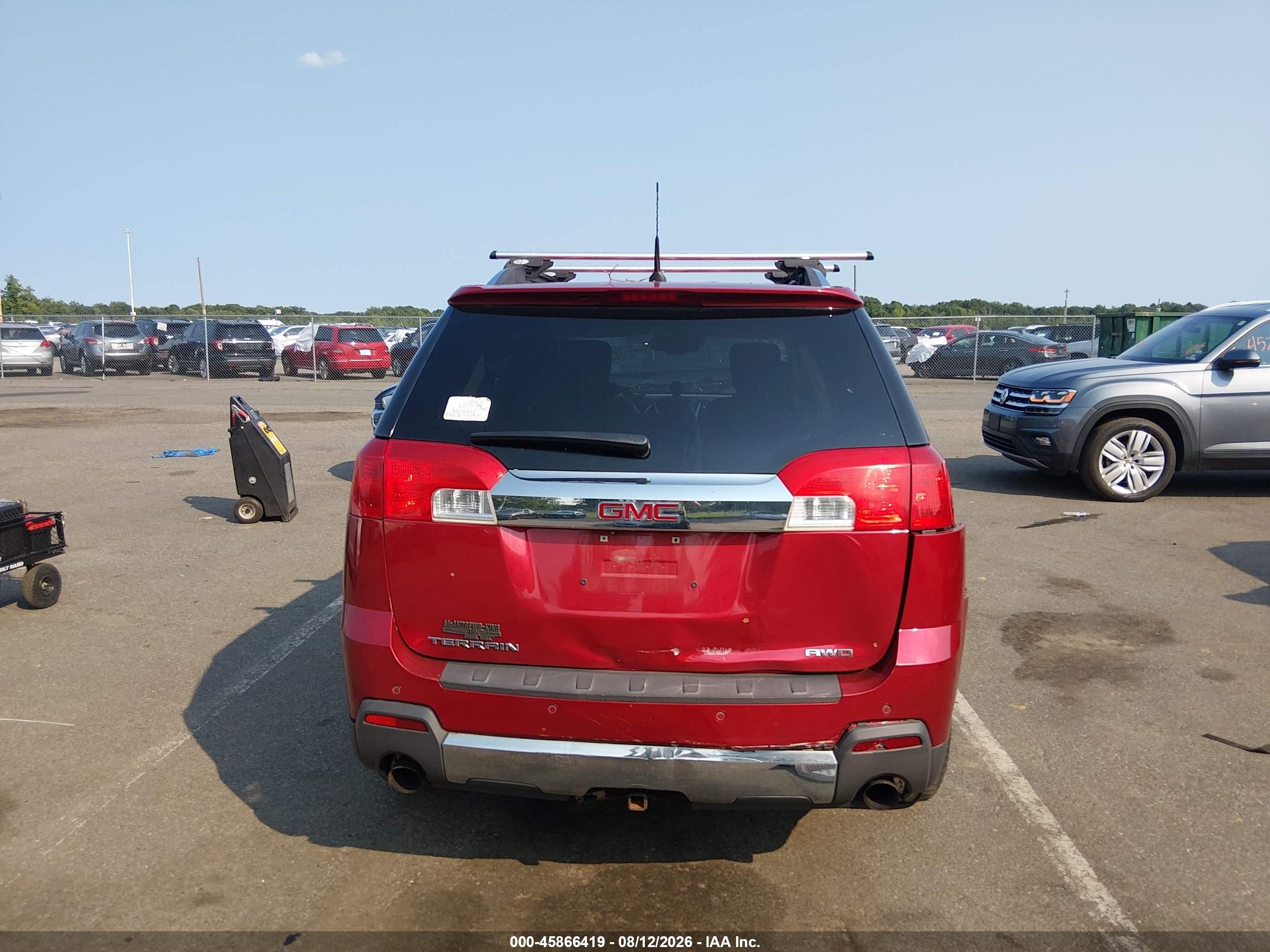 2013 Gmc Terrain Slt-2 Red vin: 2GKFLXE30D6128219