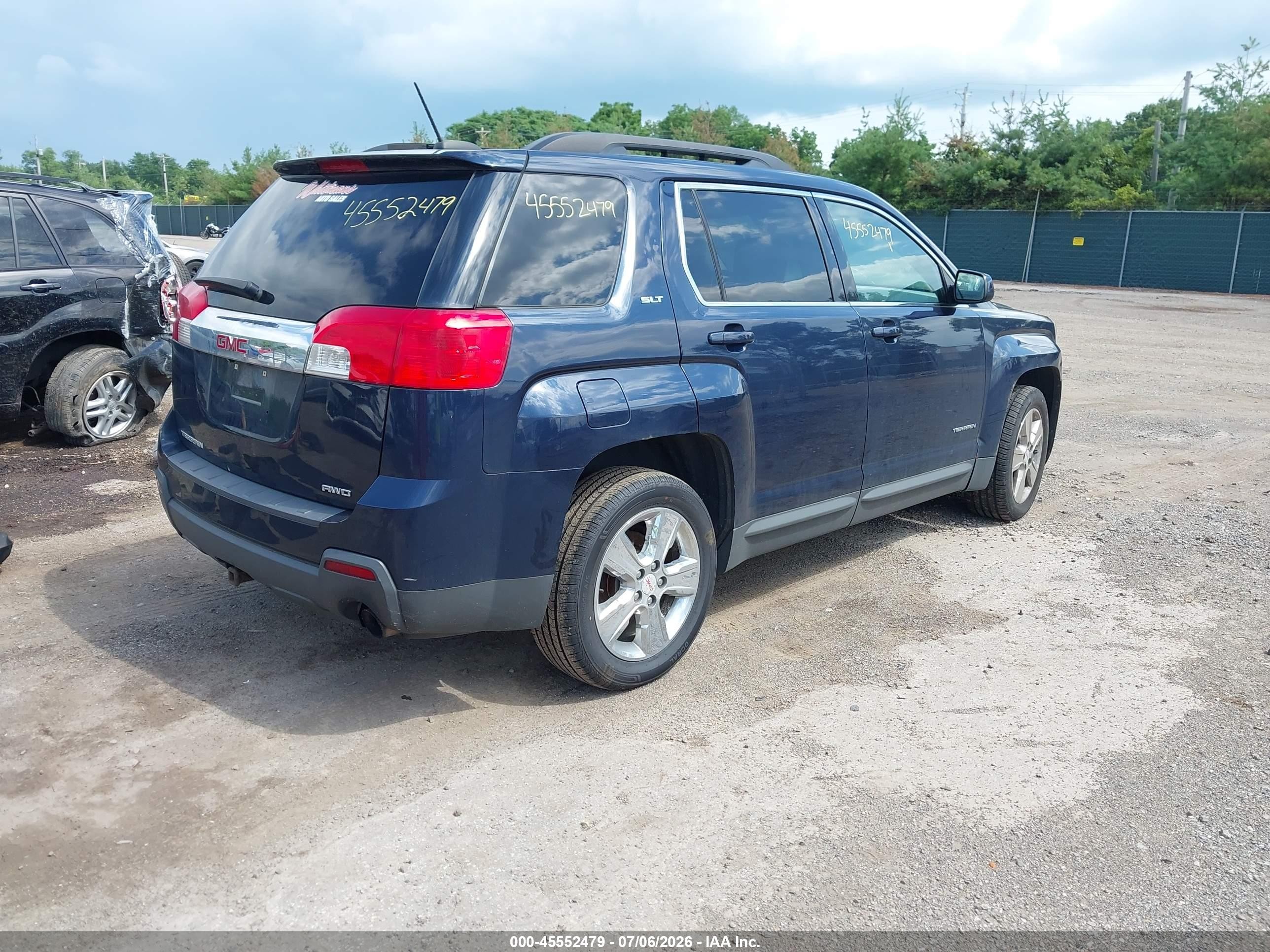 2015 Gmc Terrain Slt-1 Blue vin: 2GKFLXE30F6187001
