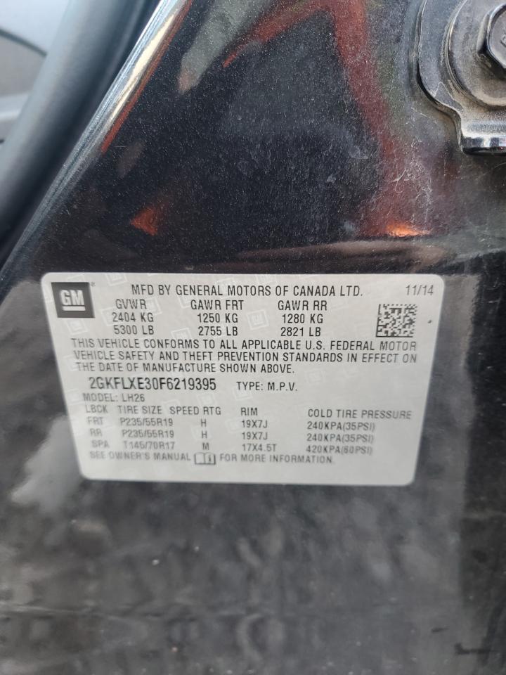 2015 Gmc Terrain Slt Black vin: 2GKFLXE30F6219395