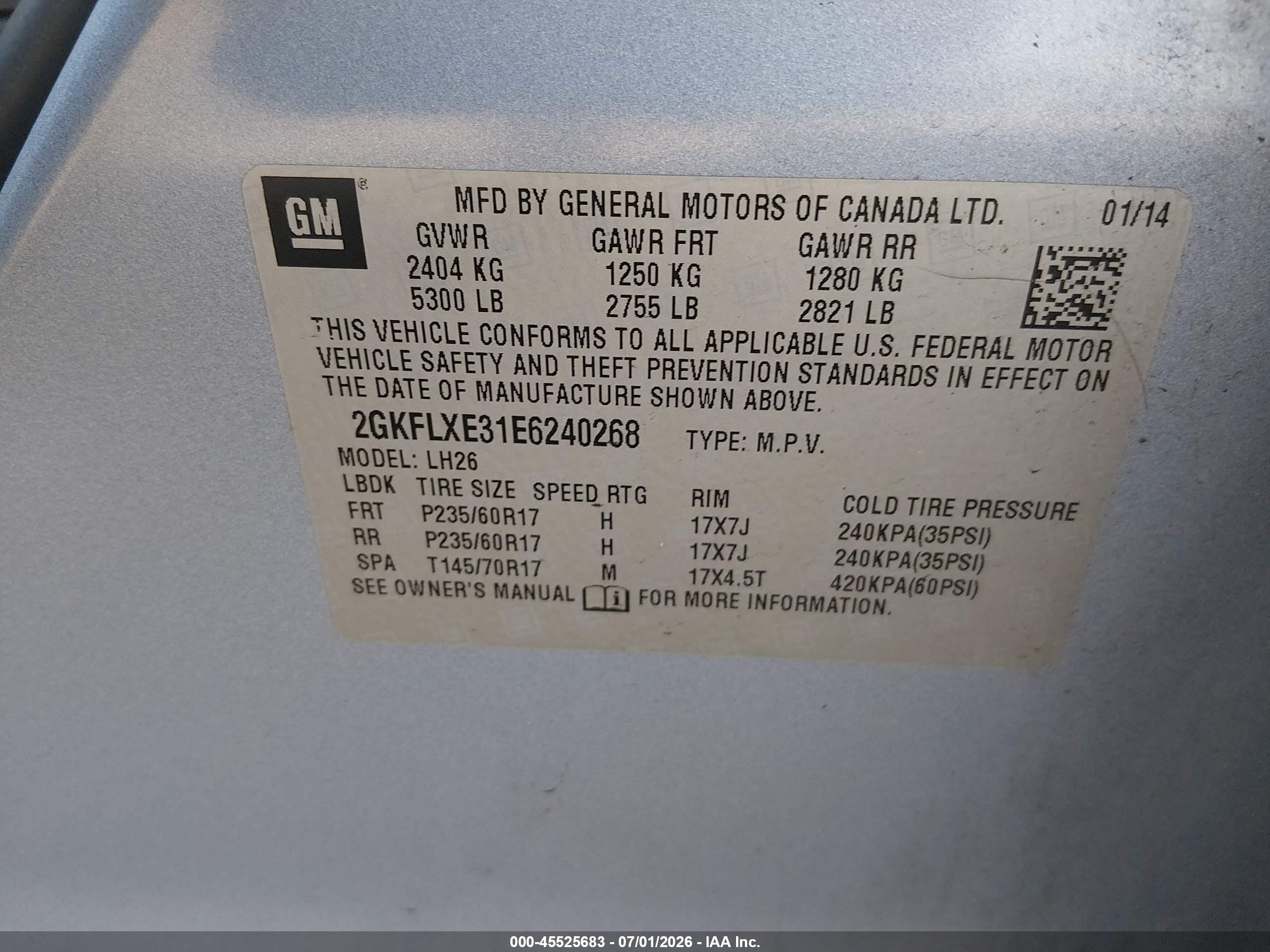 2014 Gmc Terrain Slt-1 Light Blue vin: 2GKFLXE31E6240268