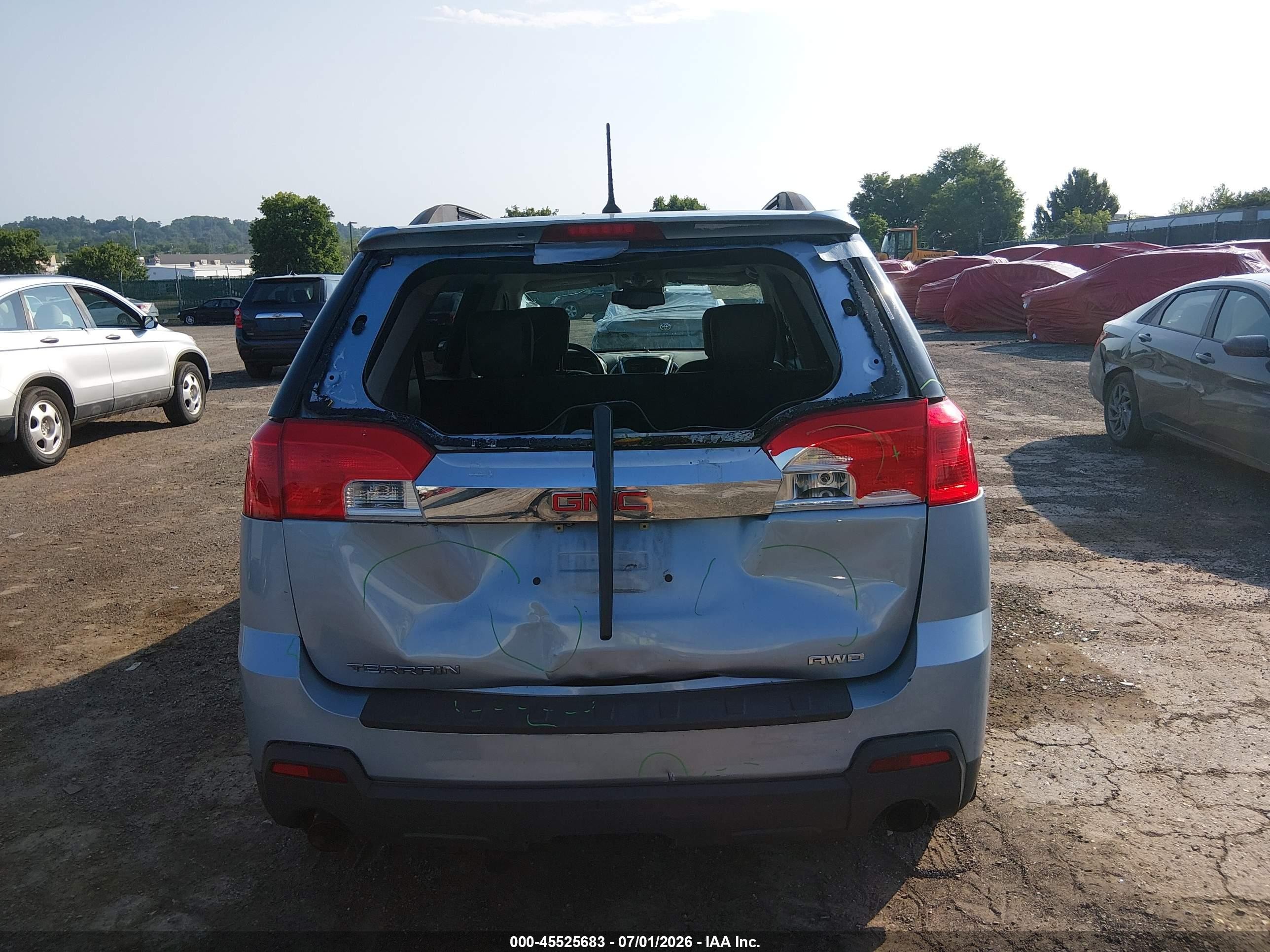 2014 Gmc Terrain Slt-1 Light Blue vin: 2GKFLXE31E6240268