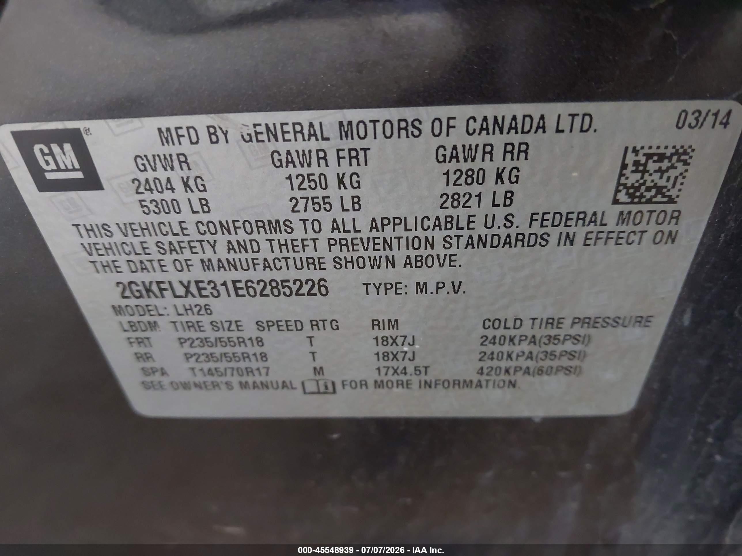 2014 Gmc Terrain Slt-1 Gray vin: 2GKFLXE31E6285226
