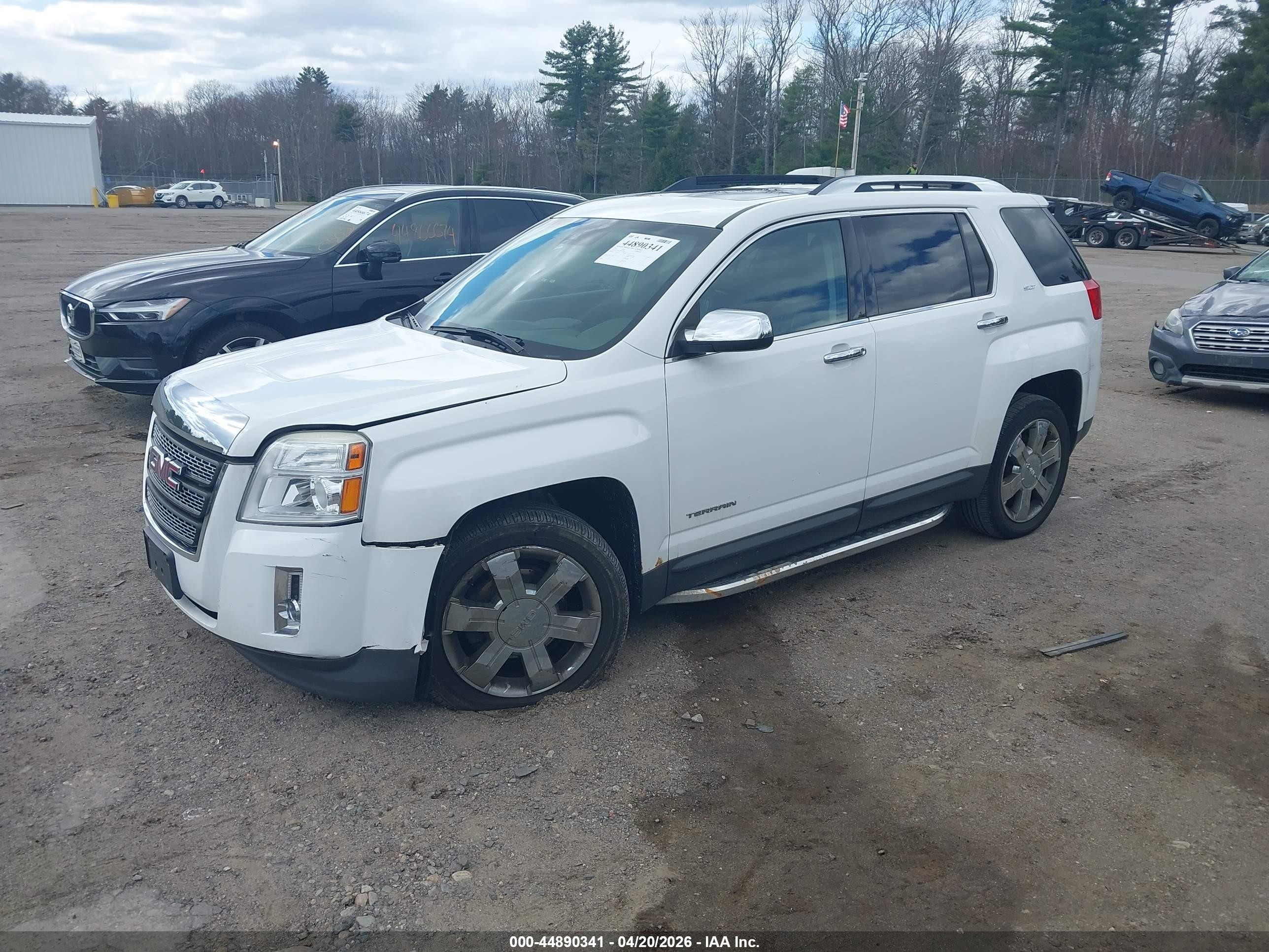 2013 Gmc Terrain Slt-2 White vin: 2GKFLXE33D6401010