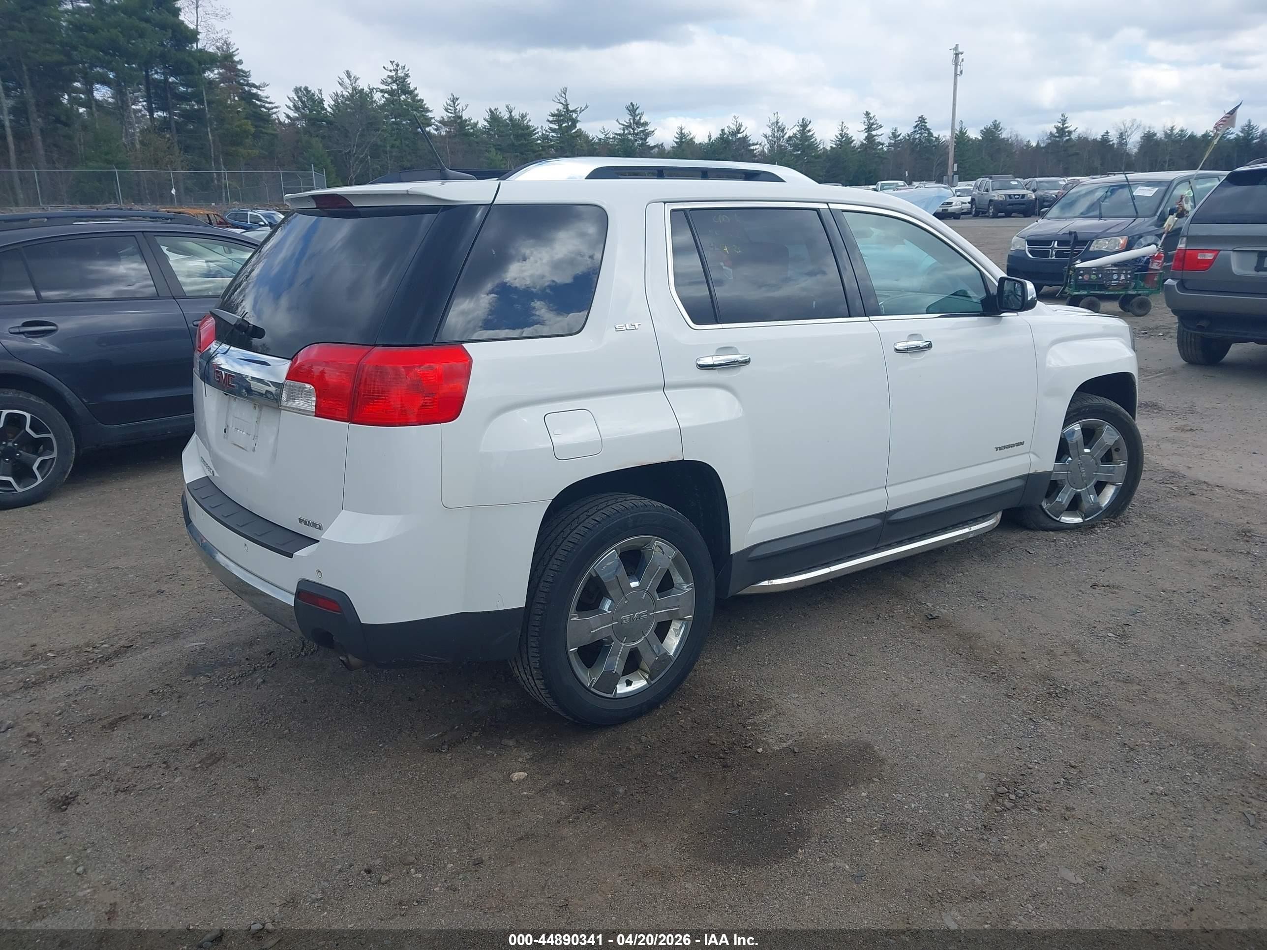 2013 Gmc Terrain Slt-2 White vin: 2GKFLXE33D6401010
